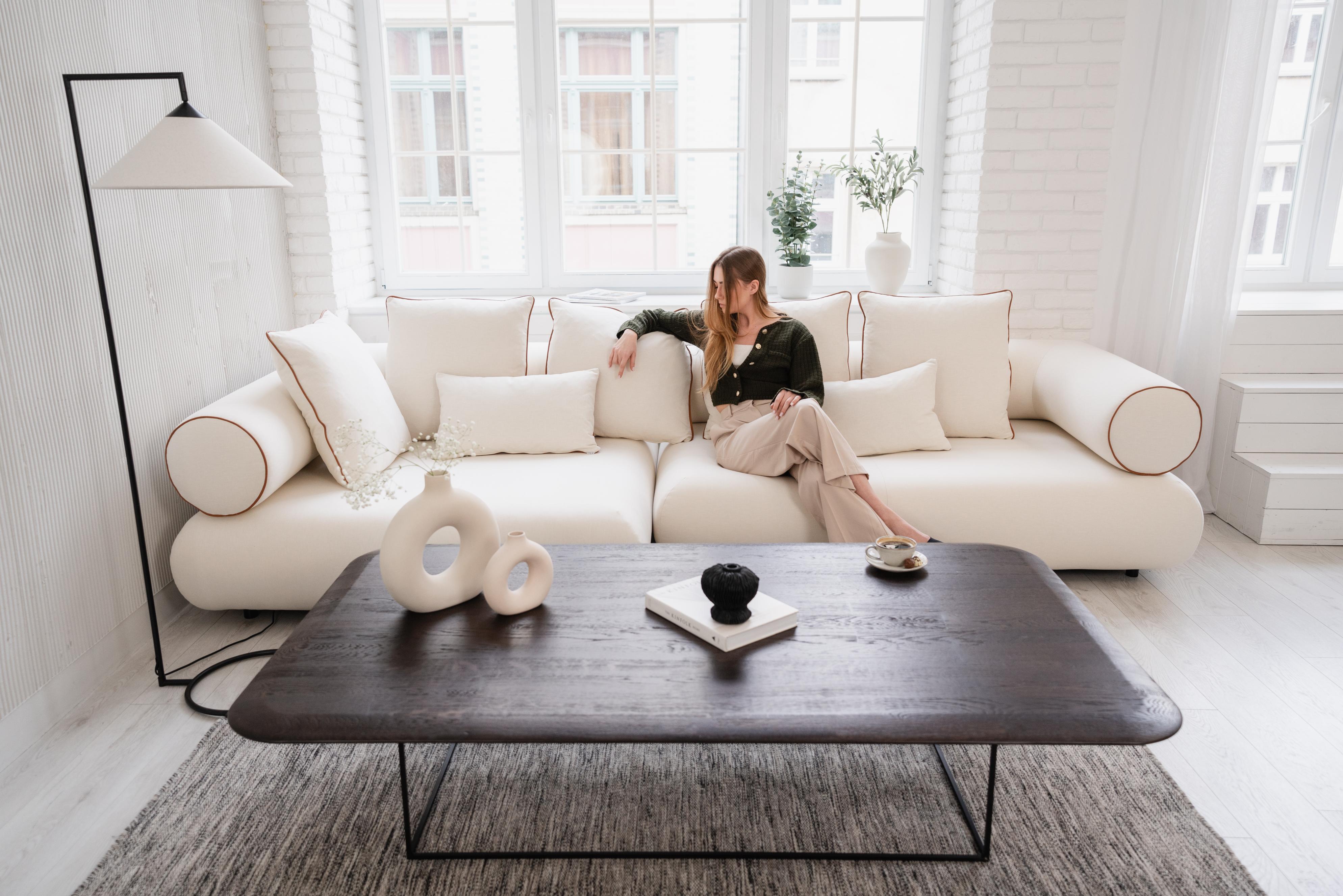 Left-facing corner sofa CASABLANCA customizable