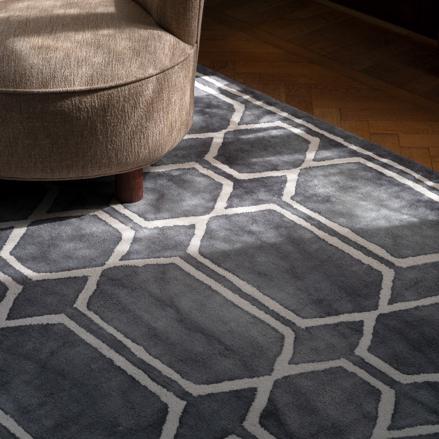 TIE DYE rug sea blue