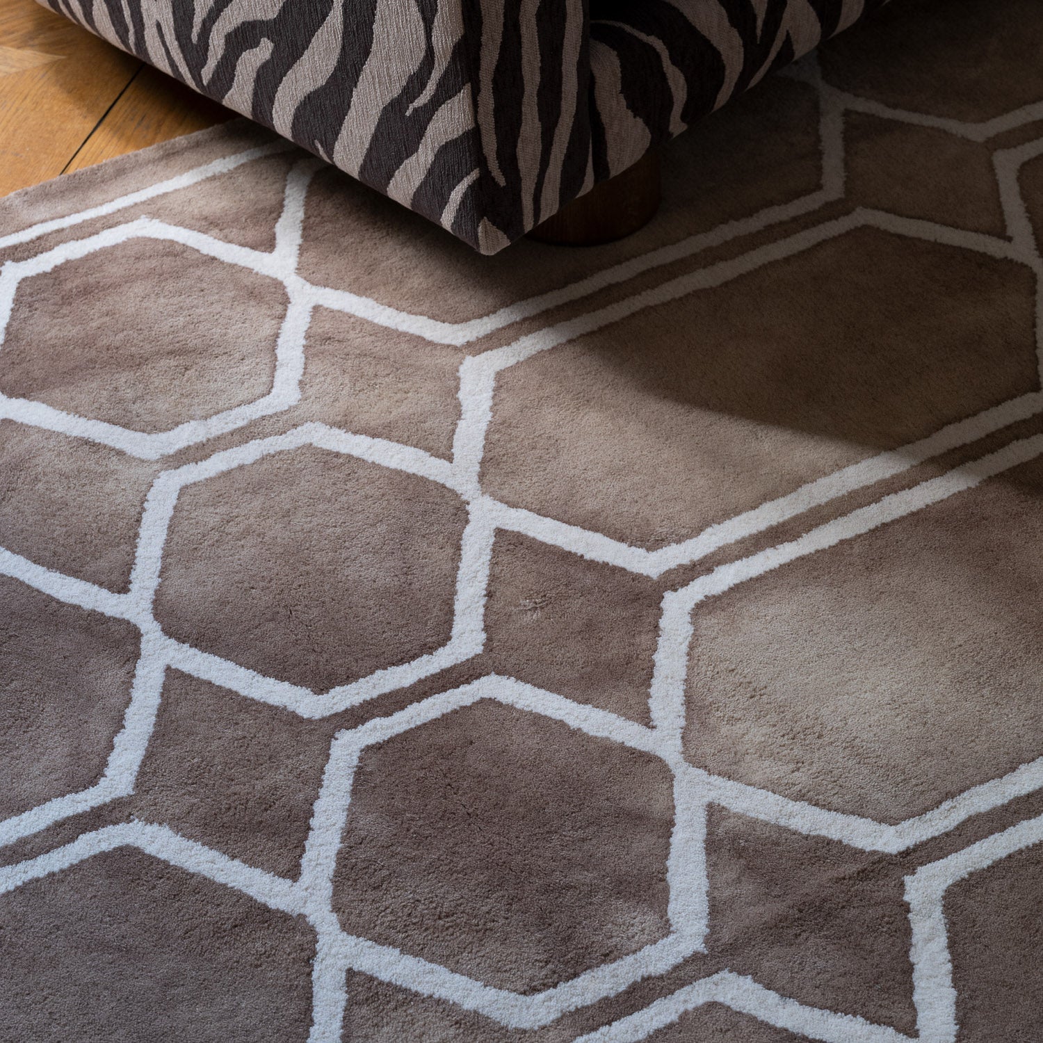 Koberec TIE DYE béžový