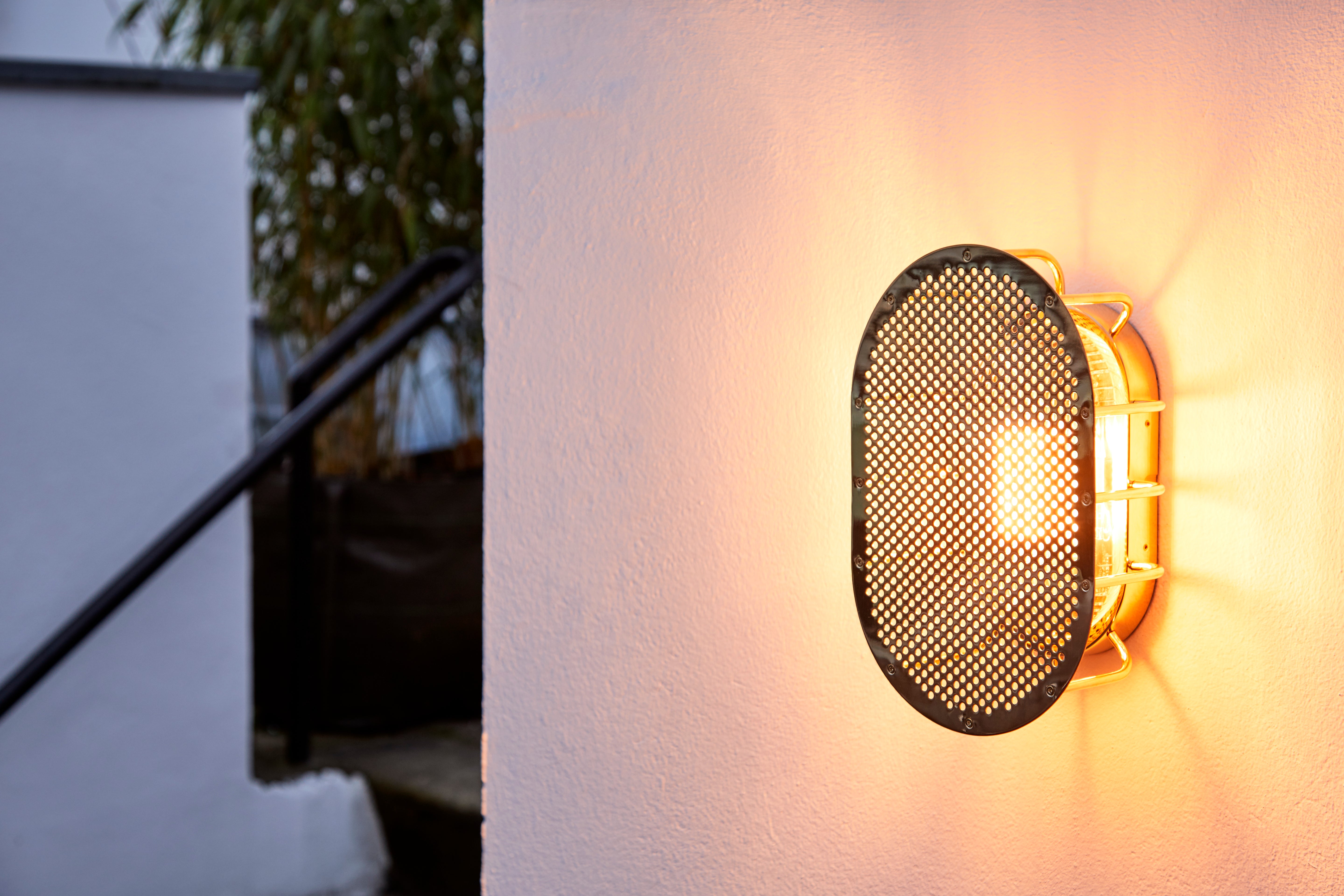 Exteriérový nástenný svietidlo NIGHT RIDER lakovaný mosadz