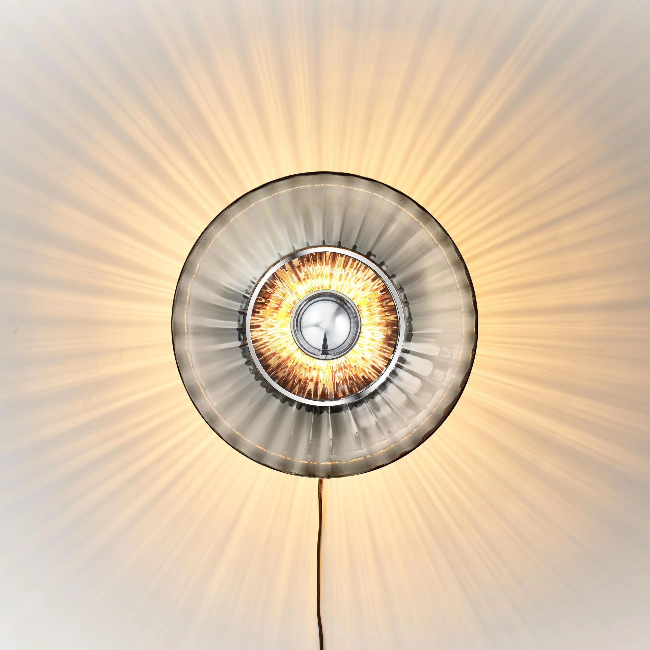 Kinkiet NEW WAVE OPTIC dymione szkło – Design By Us