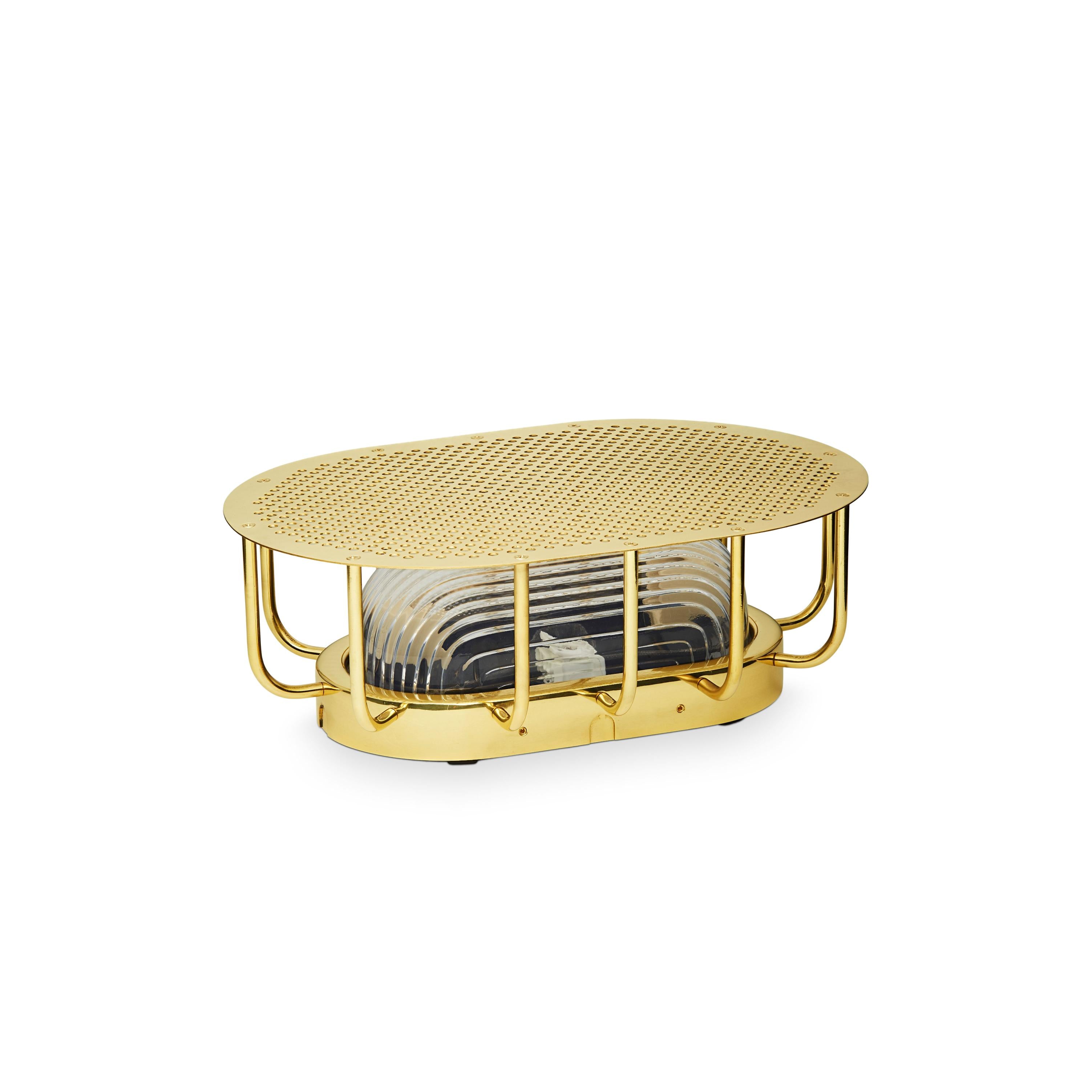 Outdoor Wall Light NIGHT RIDER raw brass