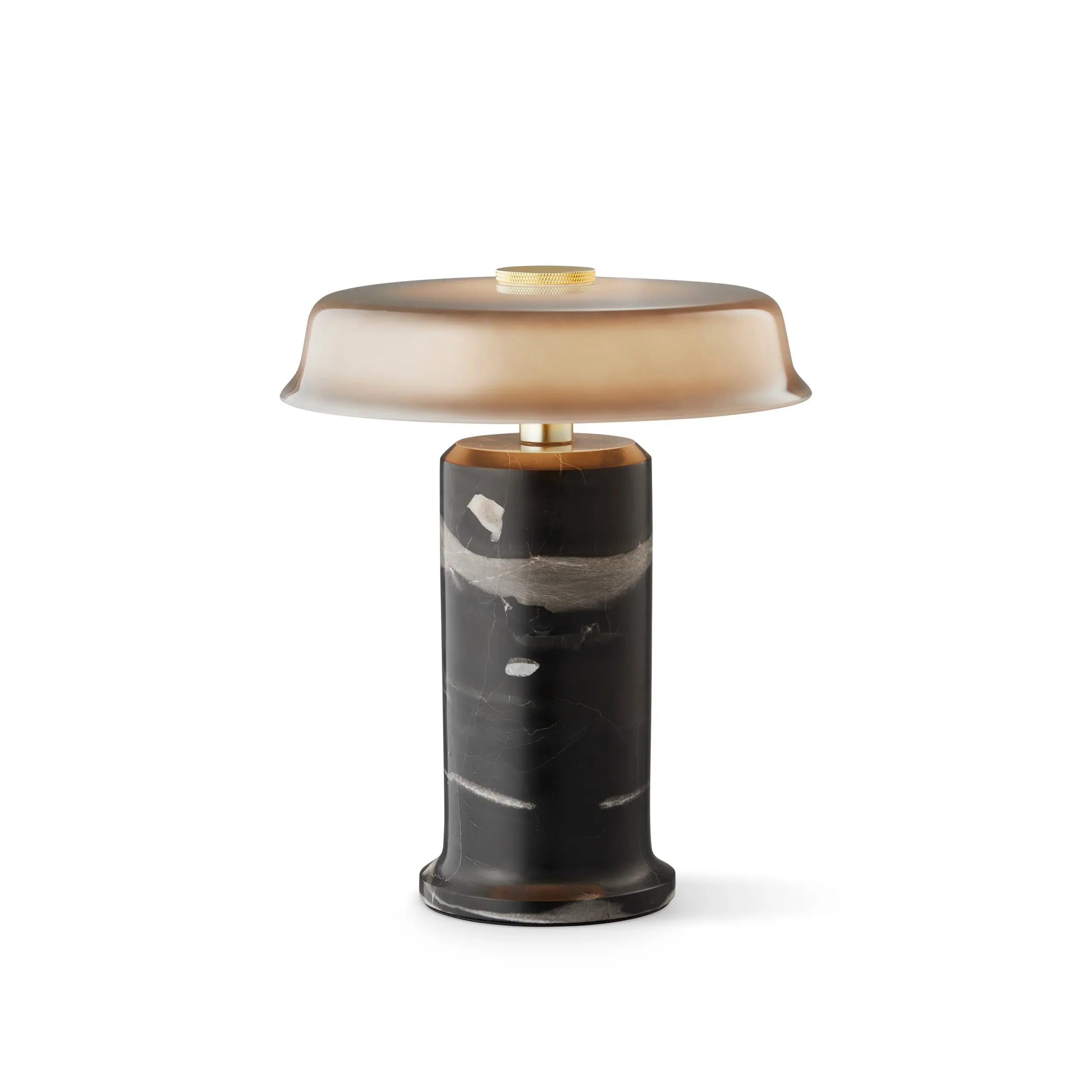 Lampa przenośna TRIP NO. 2 szary marmur z dymionym szkłem – Design By Us