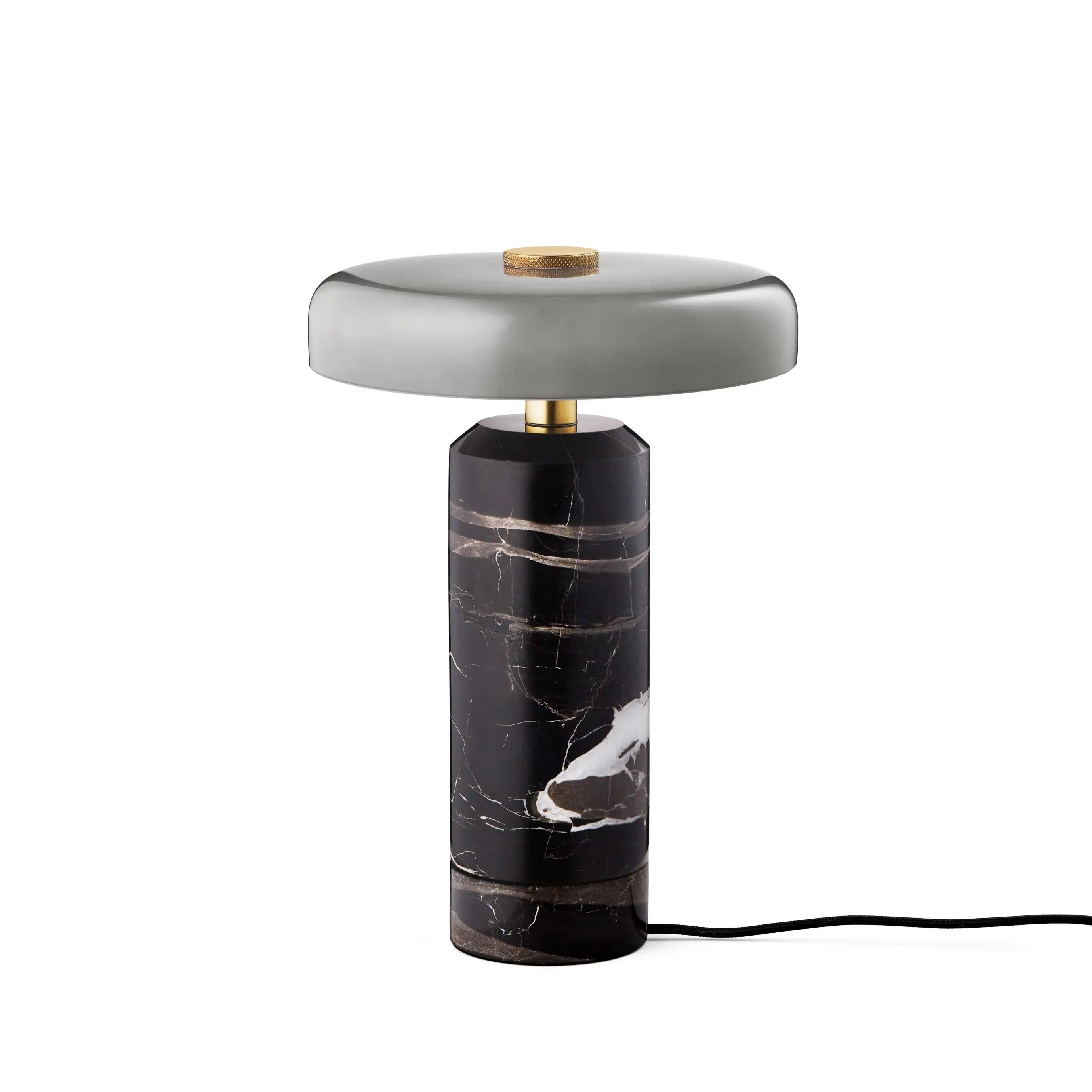 Lampa przenośna TRIP szary marmur z dymionym szkłem – Design By Us