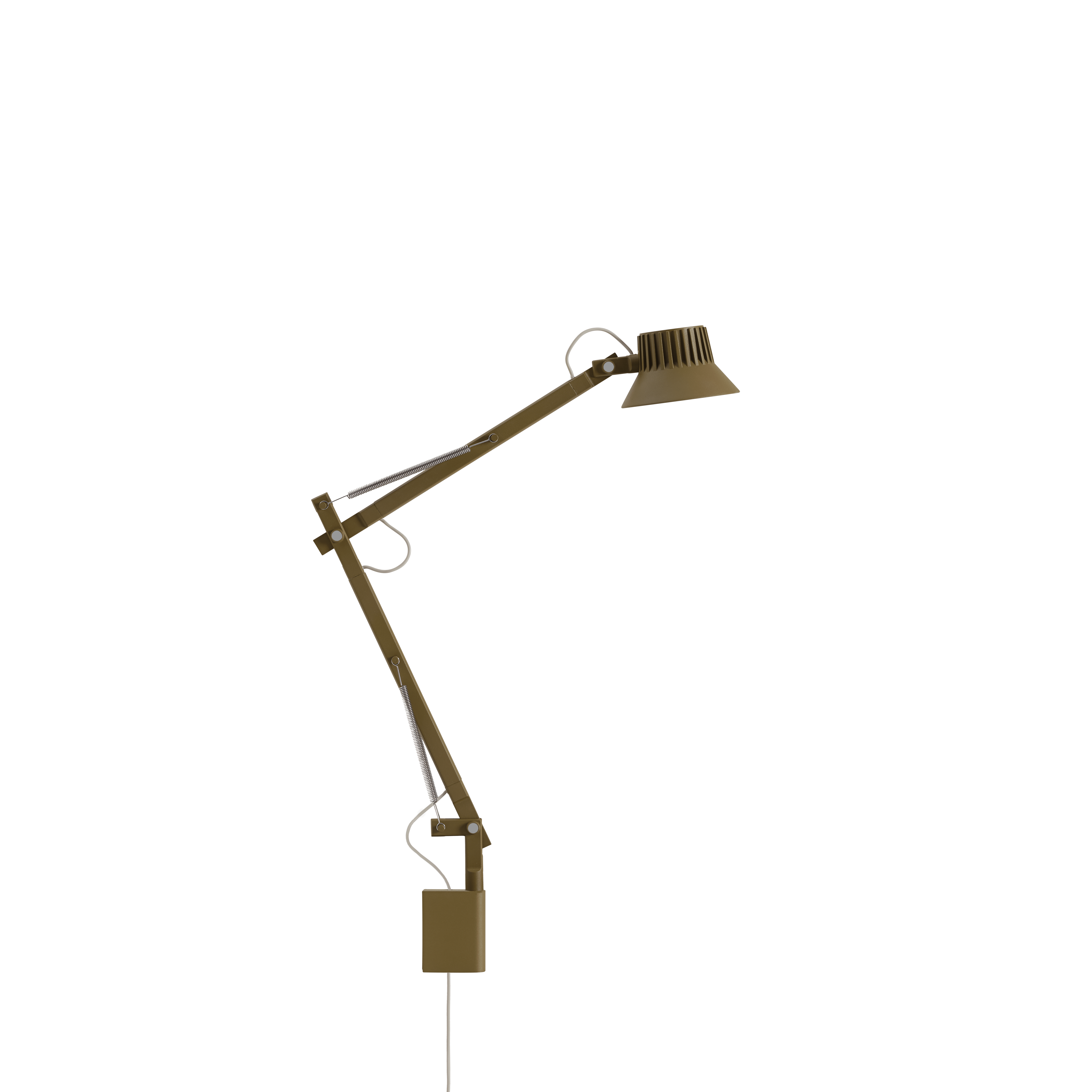 Nástenná lampa nastaviteľná s ramenom DEDICATE hnedo-zelená