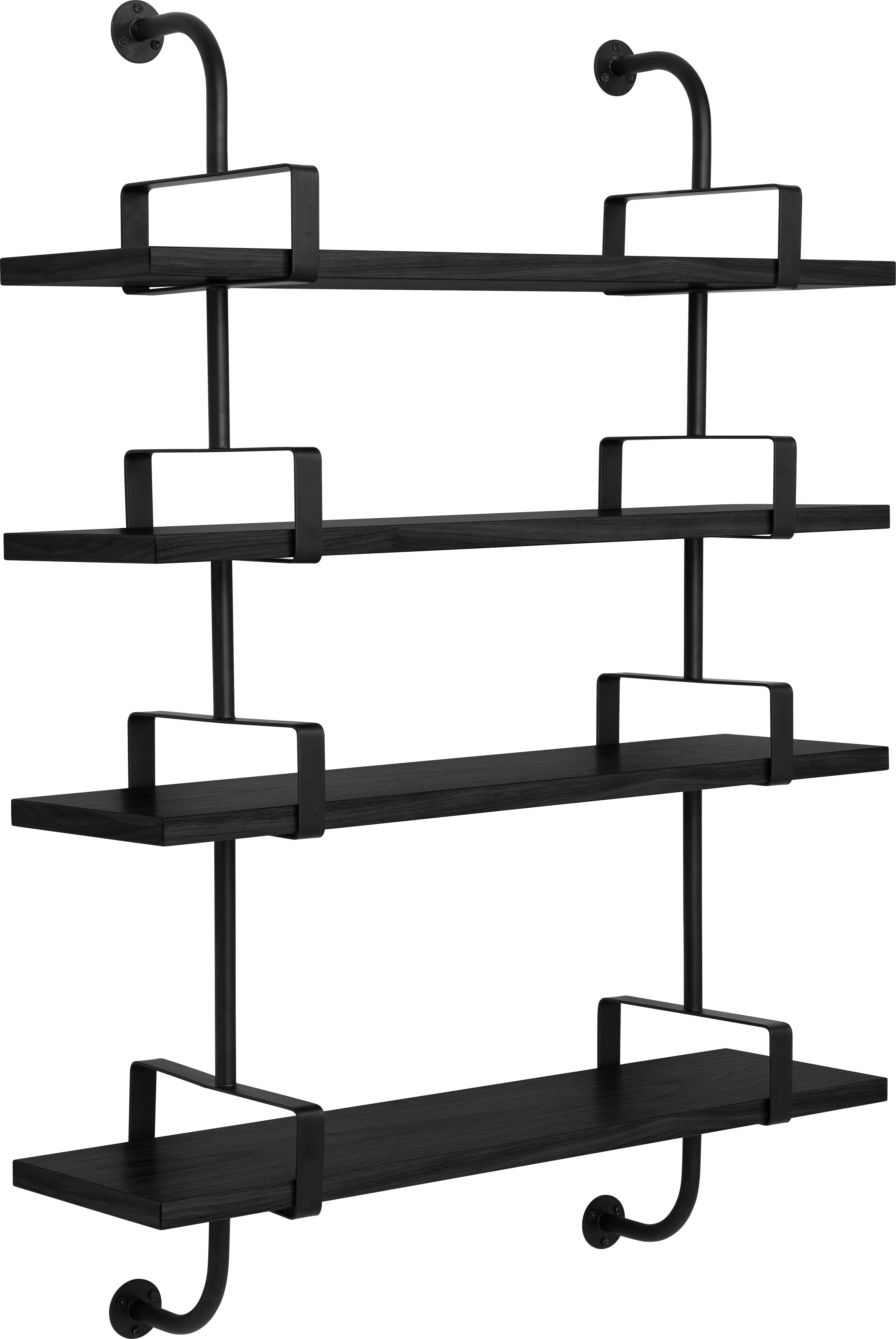 DEMON shelf black ash wood