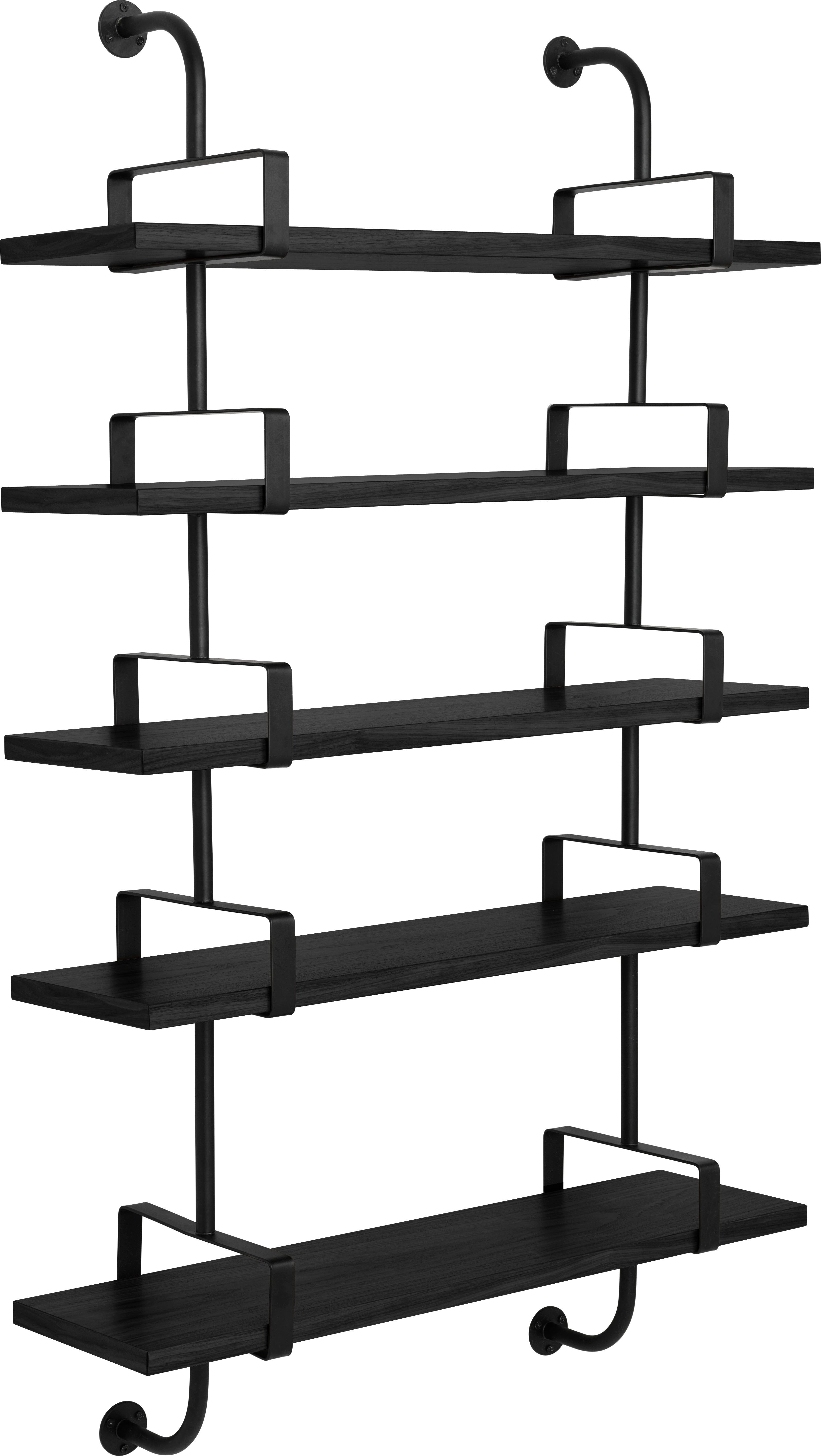 DEMON shelf black ash wood