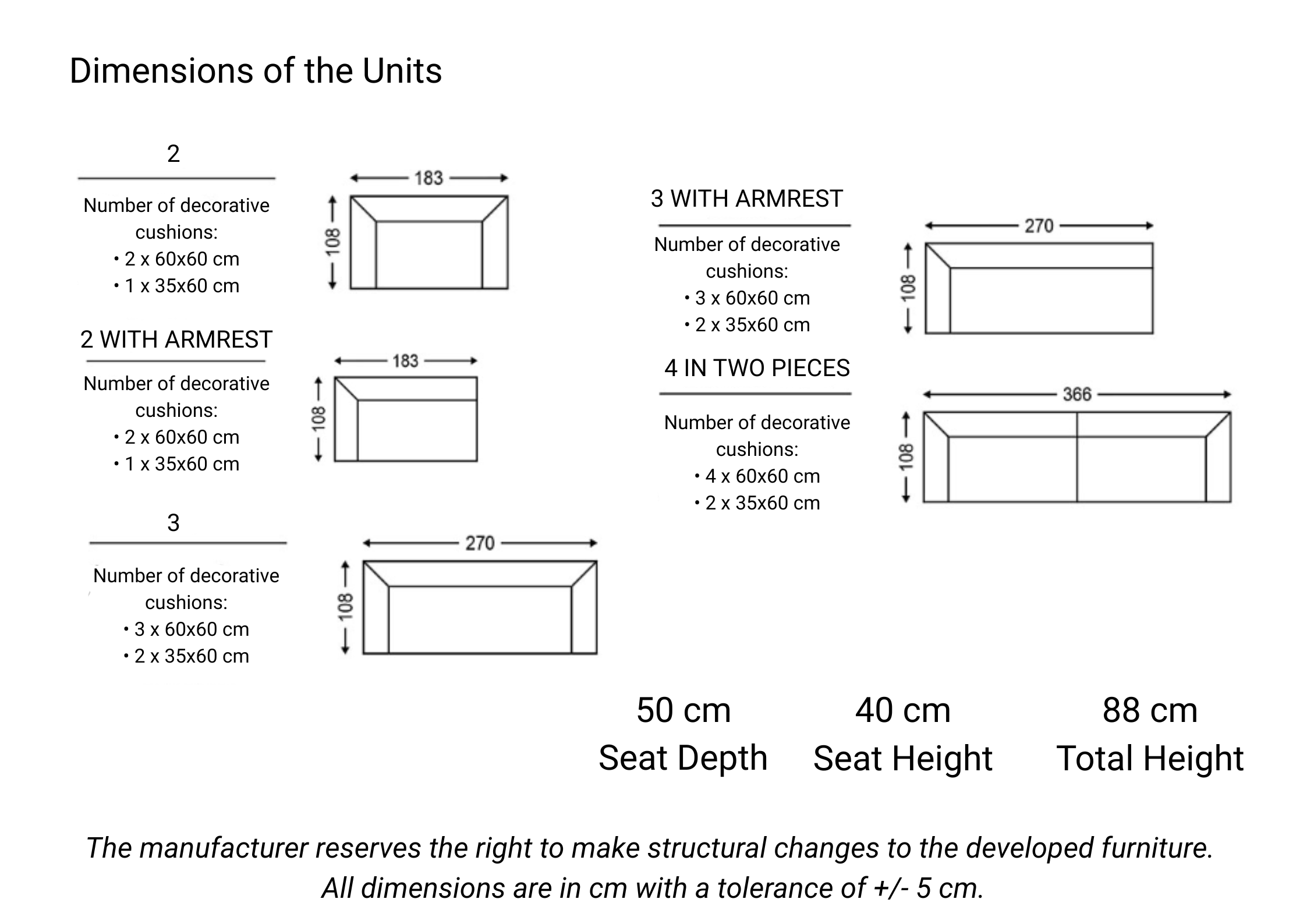 Modulárna pohovka CASABLANCA prispôsobená