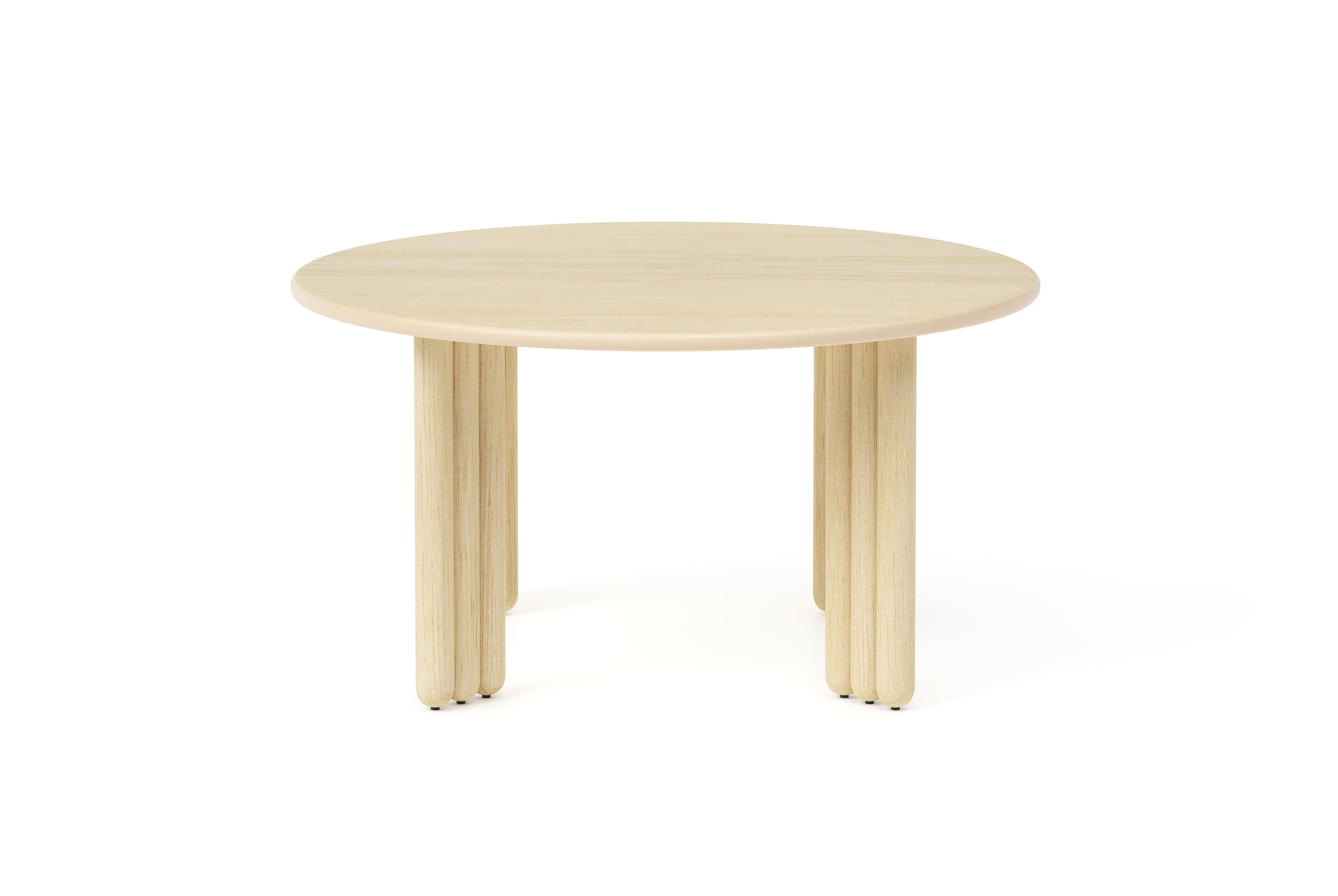 Okrúhly stôl FLOCK z prírodného jaseňového dreva