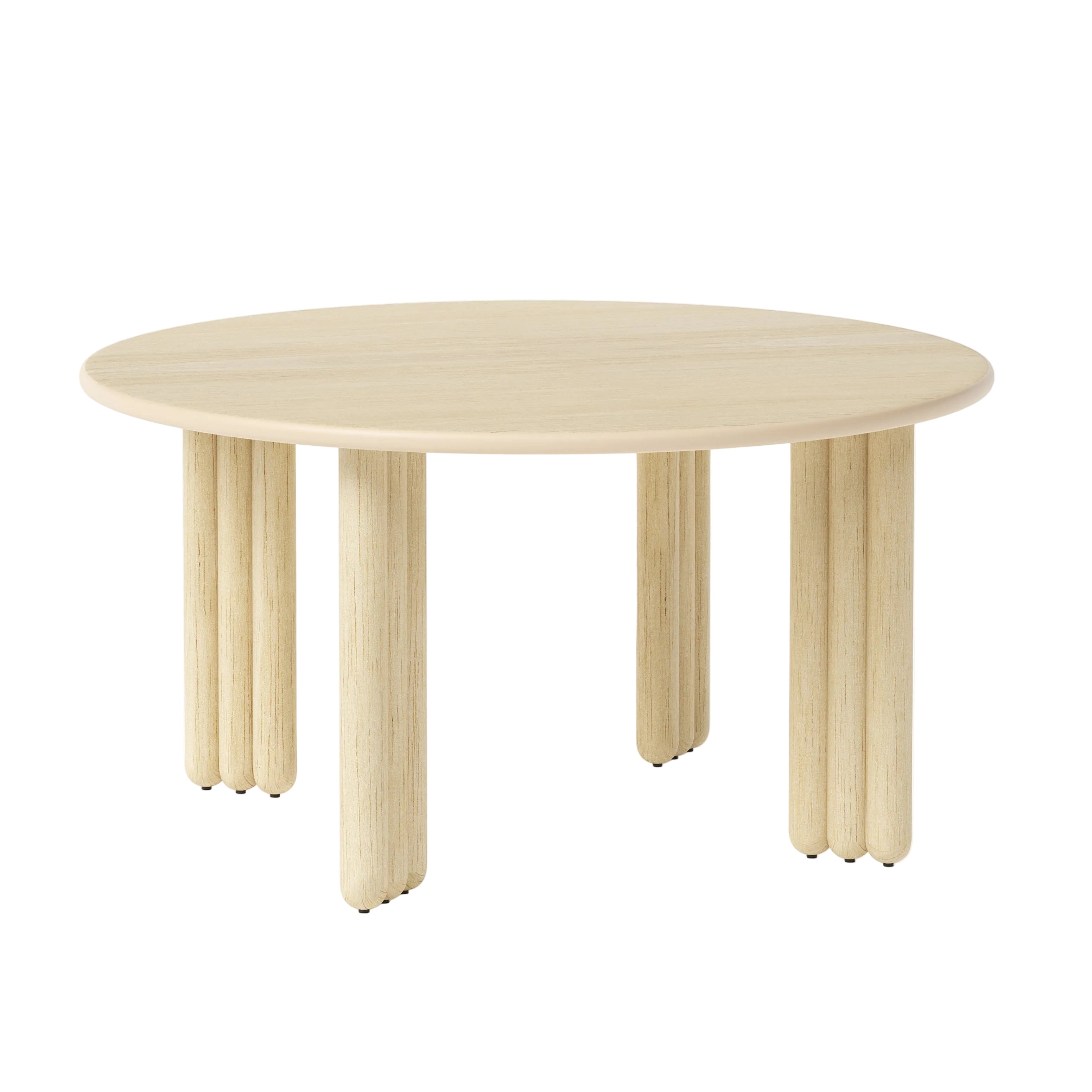 Okrúhly stôl FLOCK z prírodného jaseňového dreva