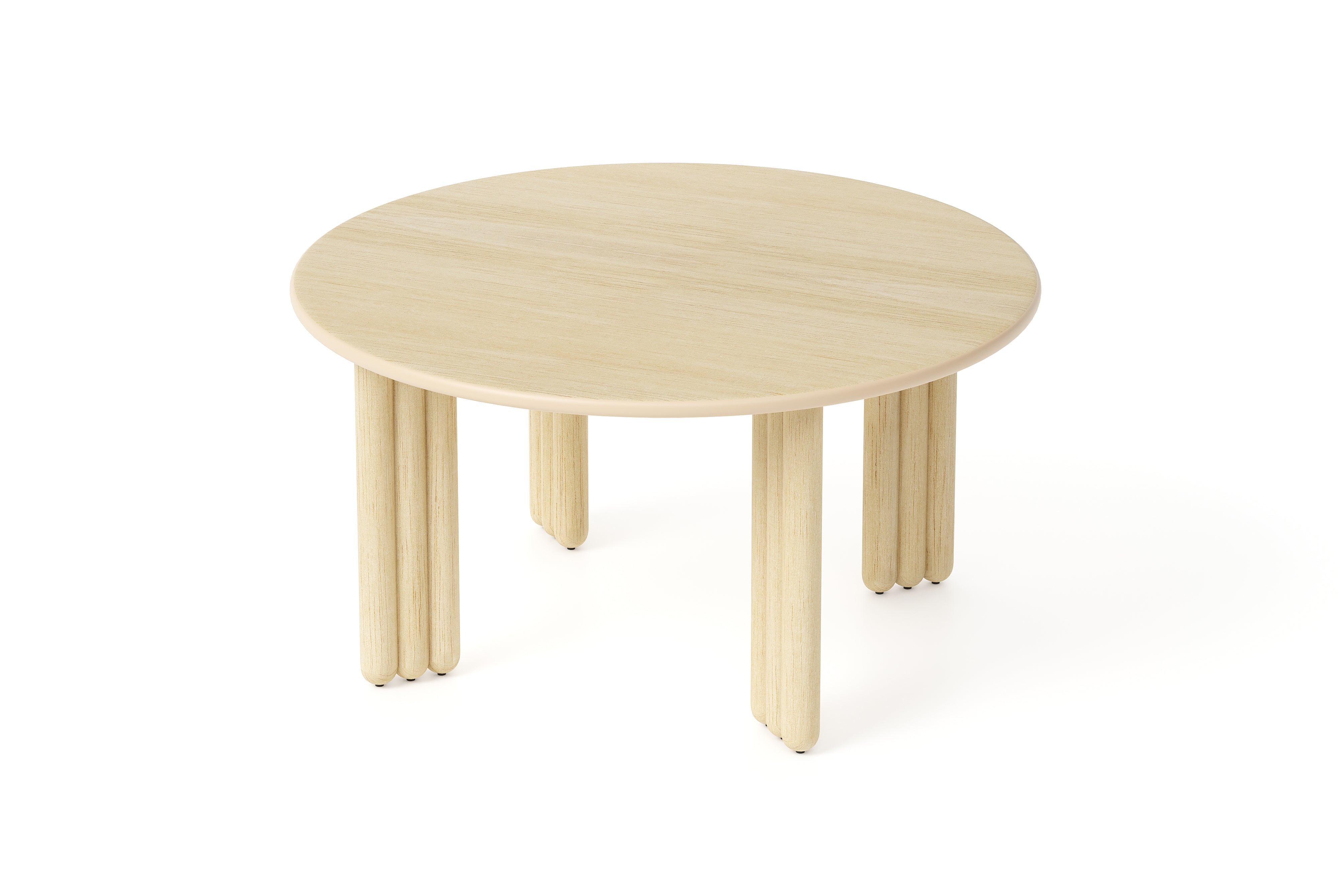 Okrúhly stôl FLOCK z prírodného jaseňového dreva