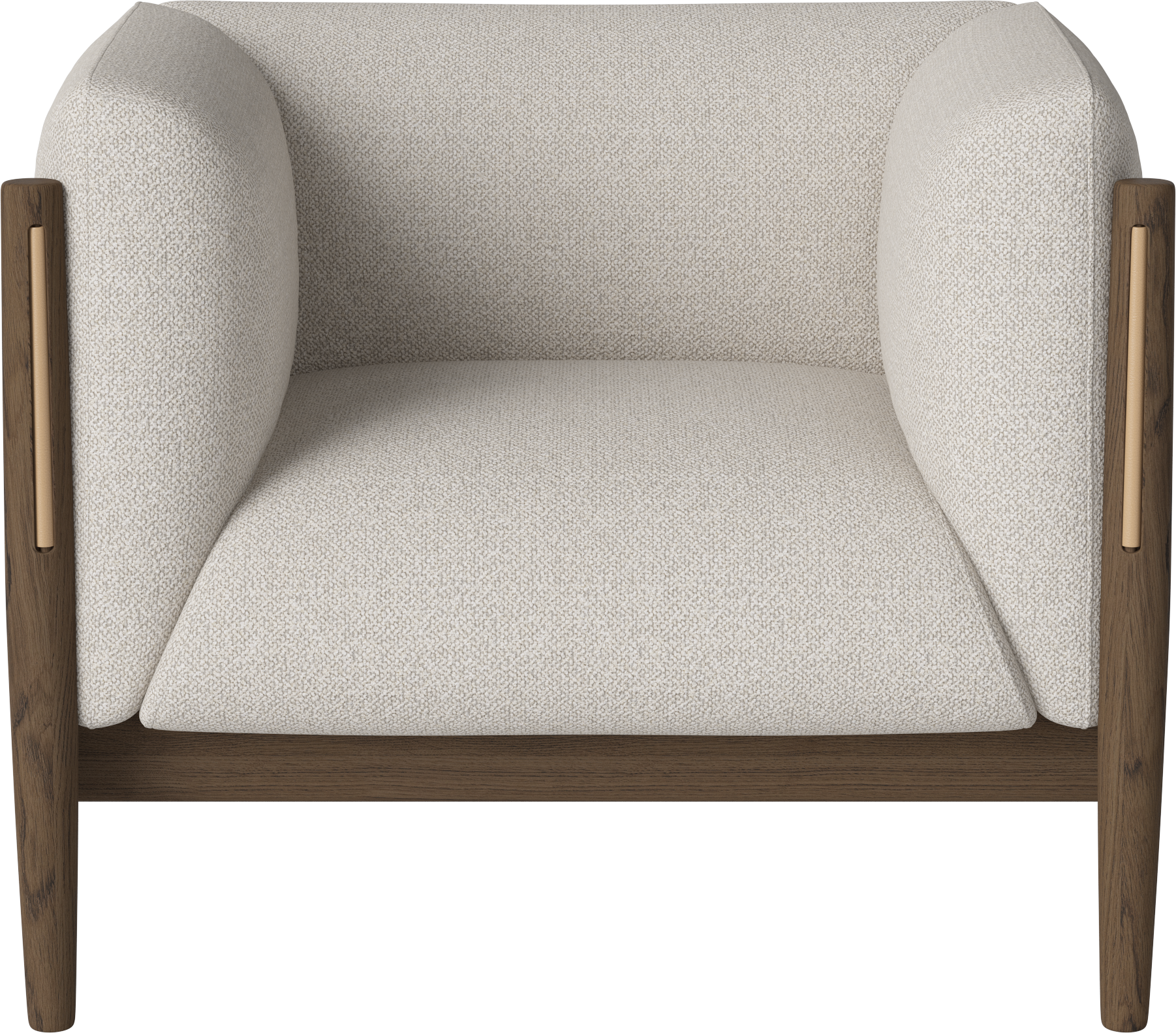 Fotel DIVE z prírodnou kožou a tmavou základňou