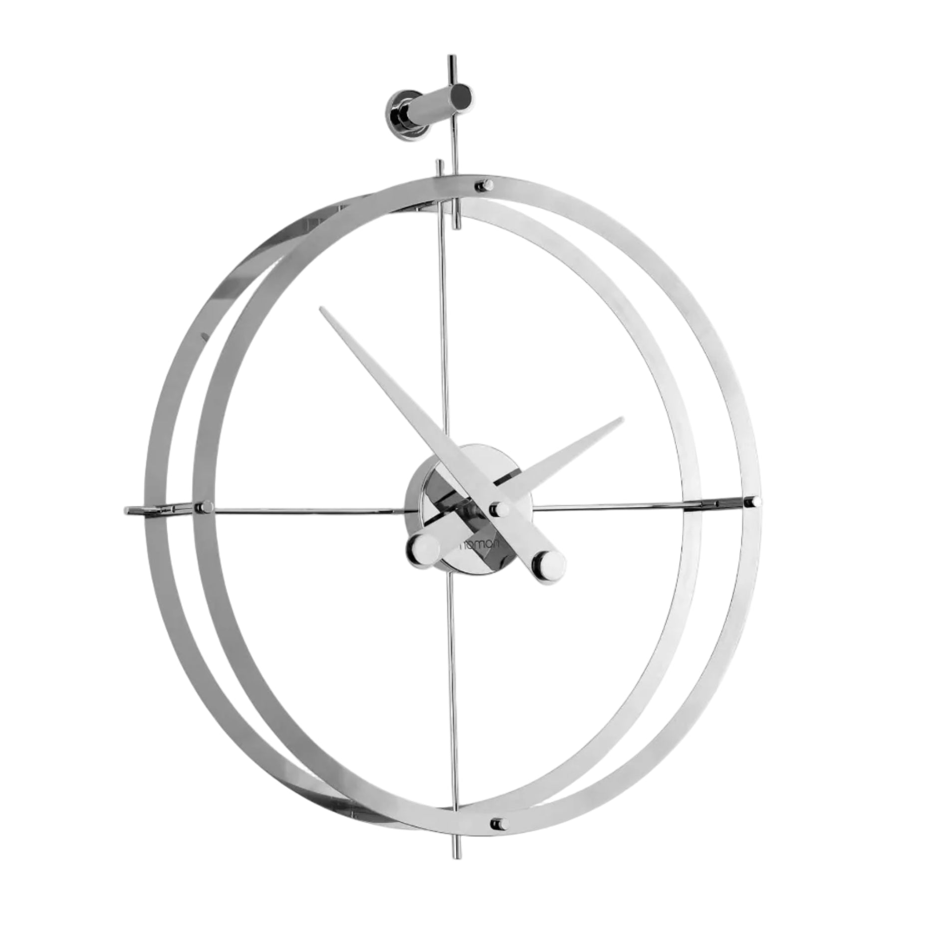 Chromed Wall Clock DOS PUNTOS