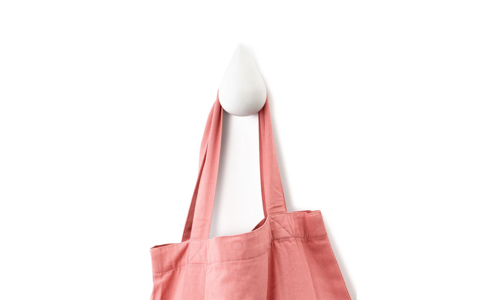 Súprava vešiakov DROPIT biele dubové drevo