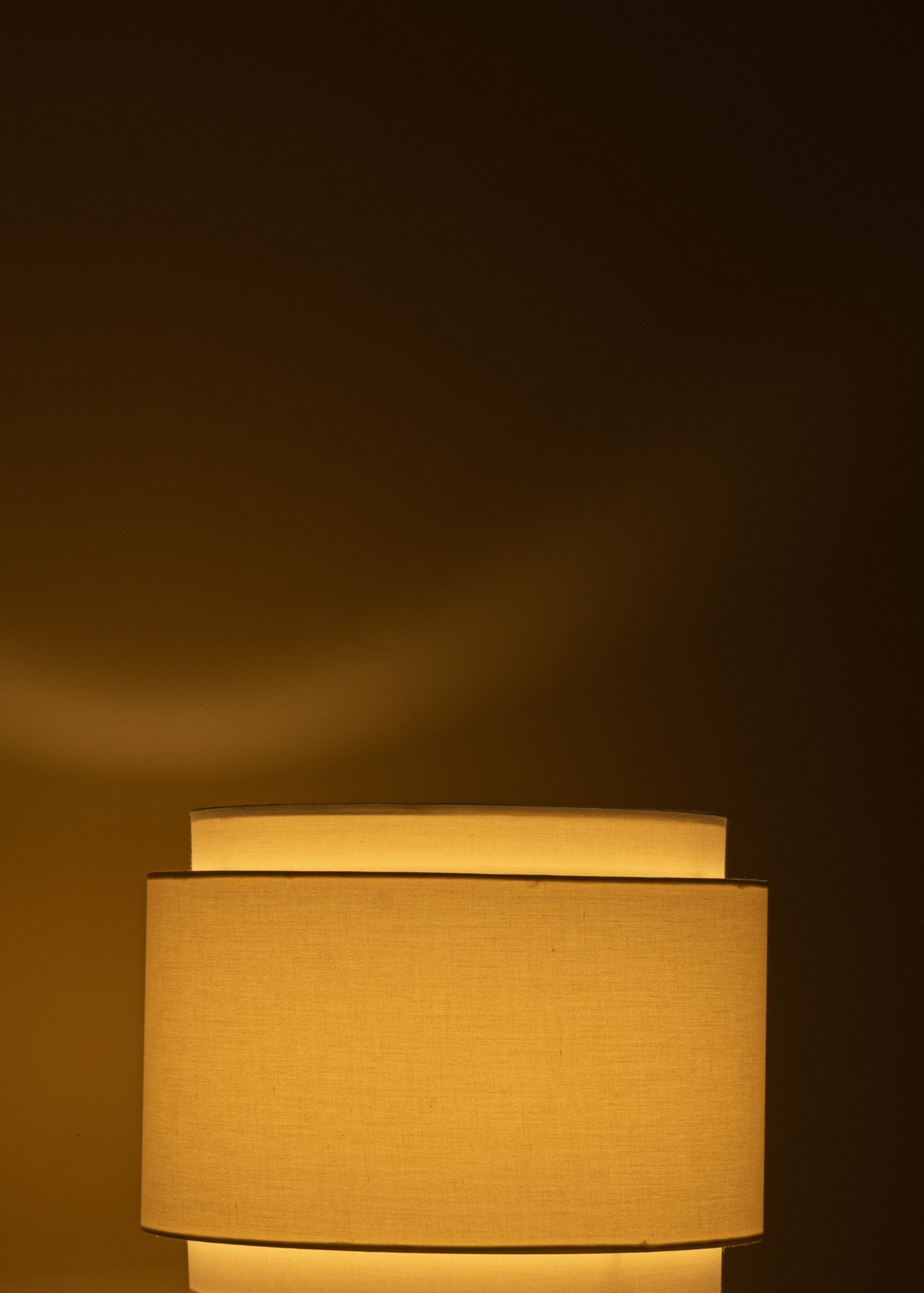 Stolná lampa PURA KELO DOUBLE tmavý béžový alabaster