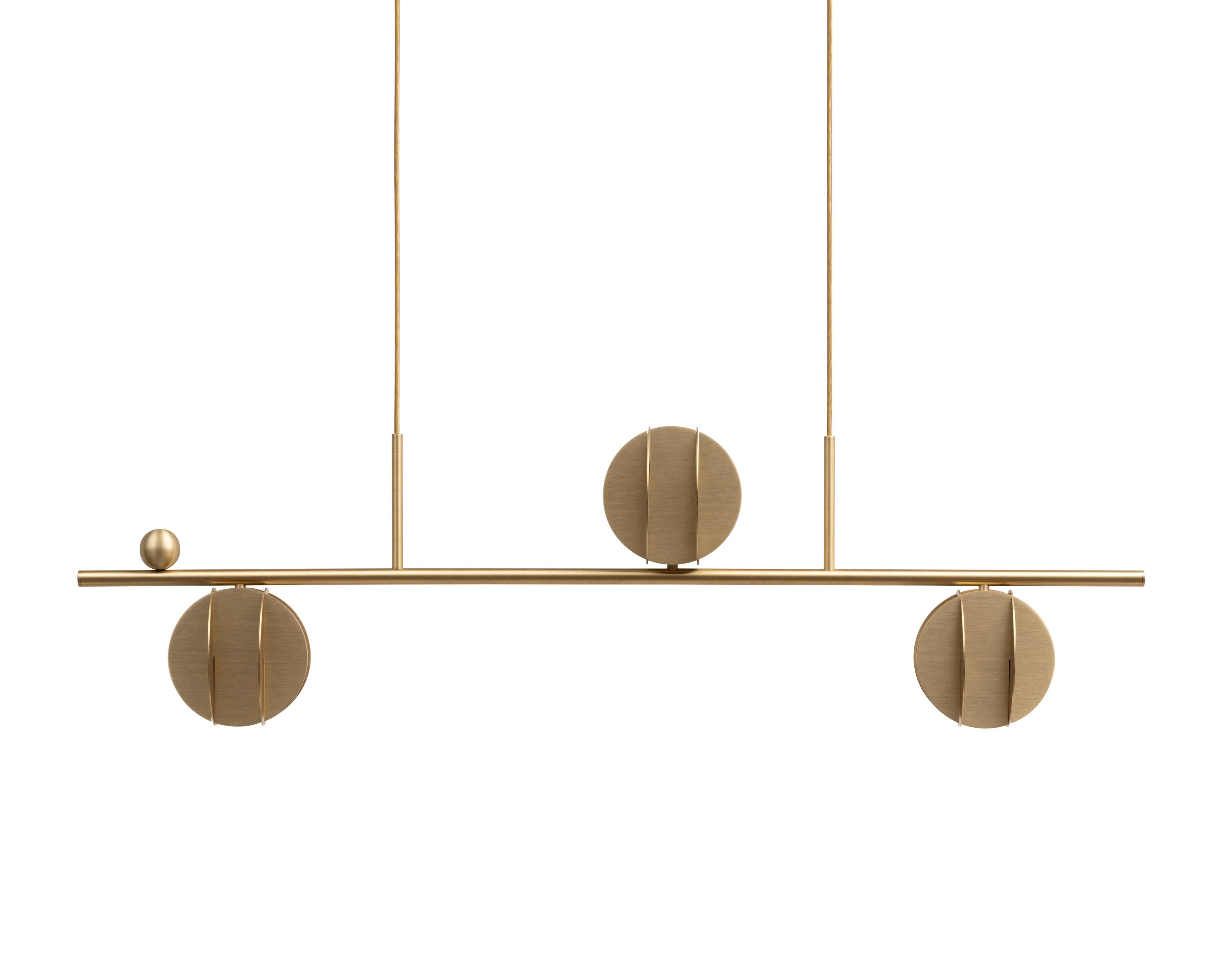 Závesná lampa EL HORIZONTAL mosadz