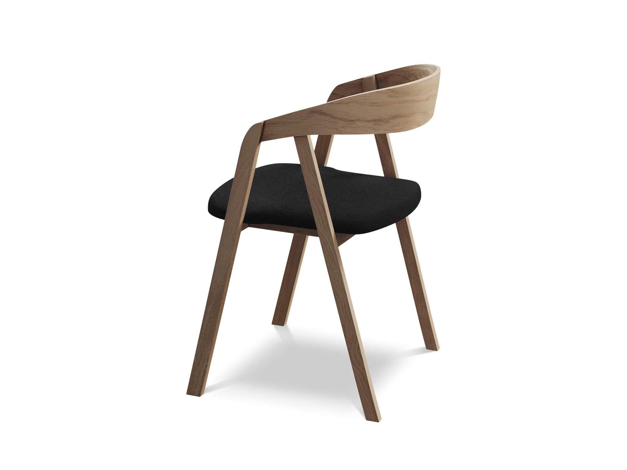 ERIKA Chair in Black with Beech Base