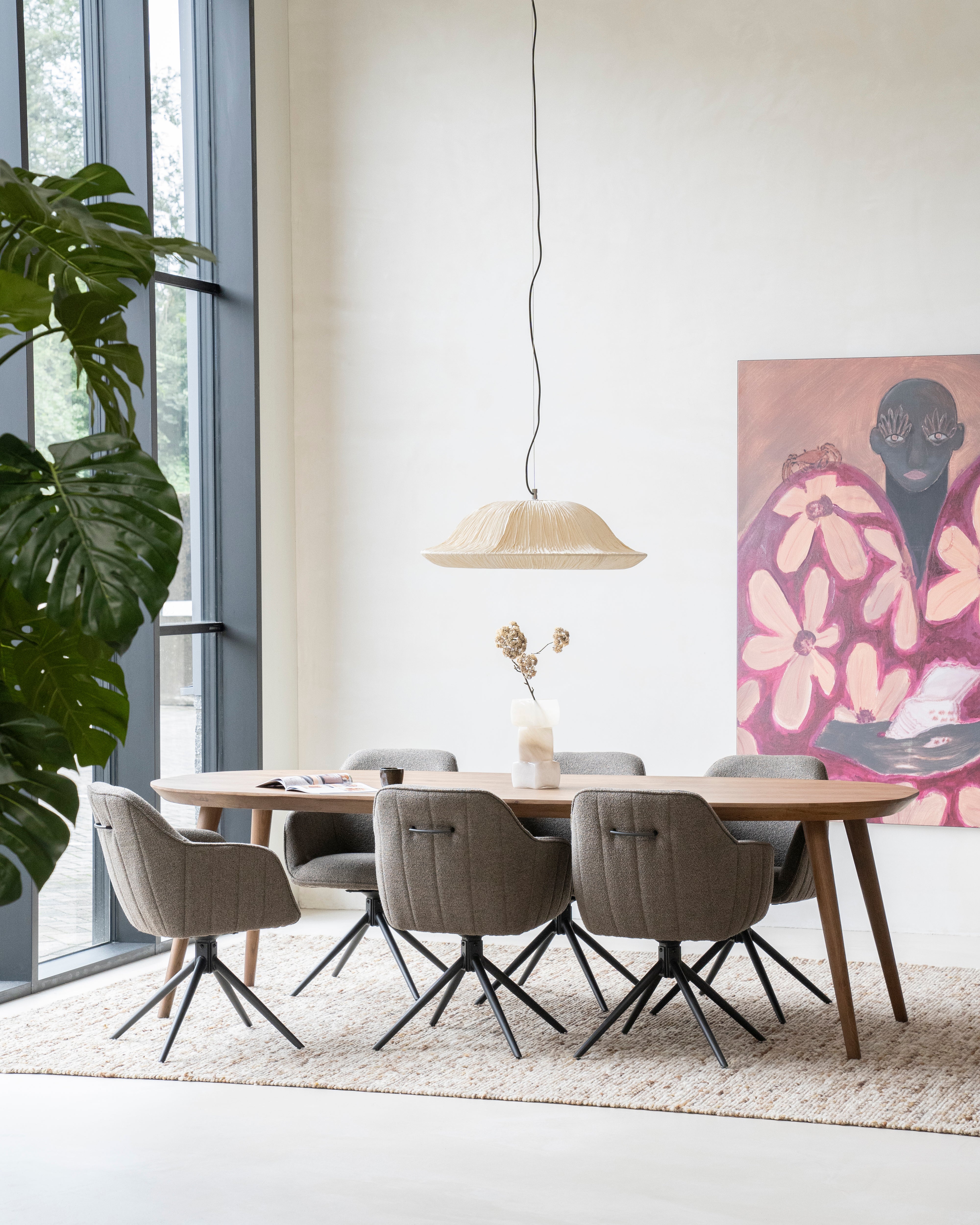 Stôl ELIJAH tmavé dubové drevo