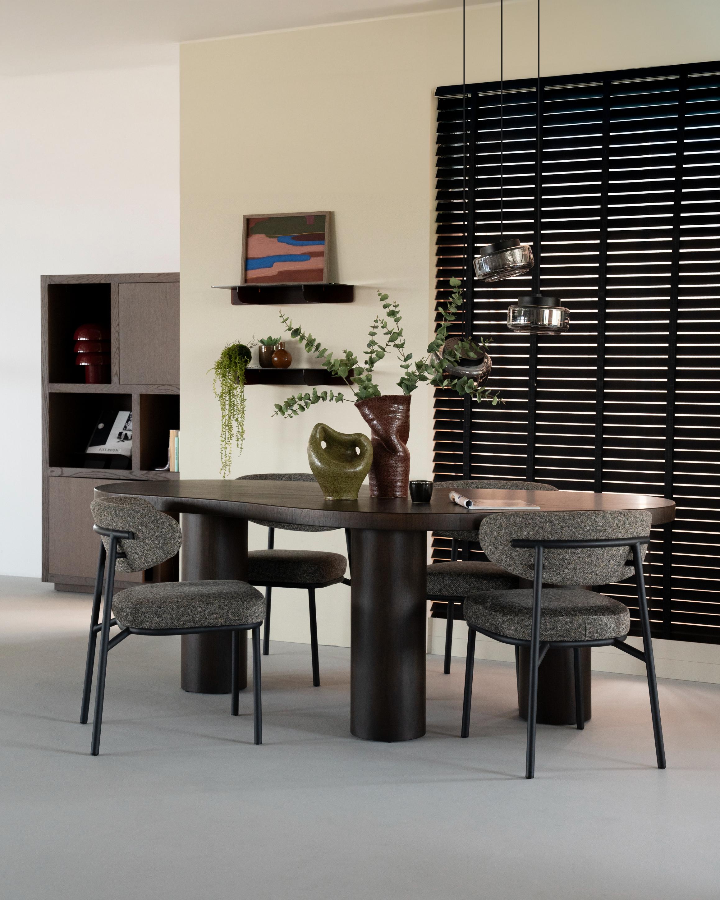 BOBBIE Table Dark Walnut Veneer