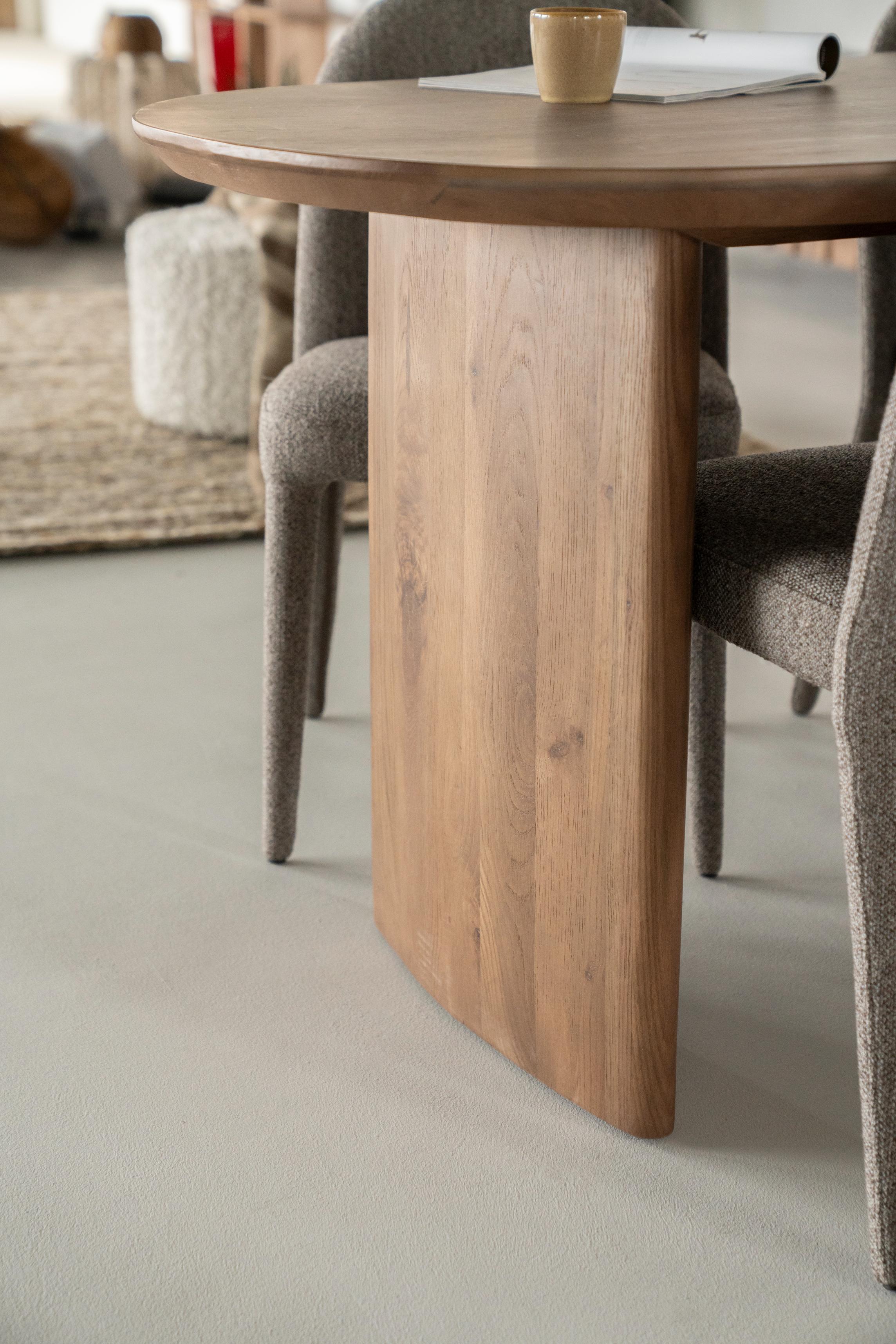 Ovalný stôl DEX tmavé dubové drevo