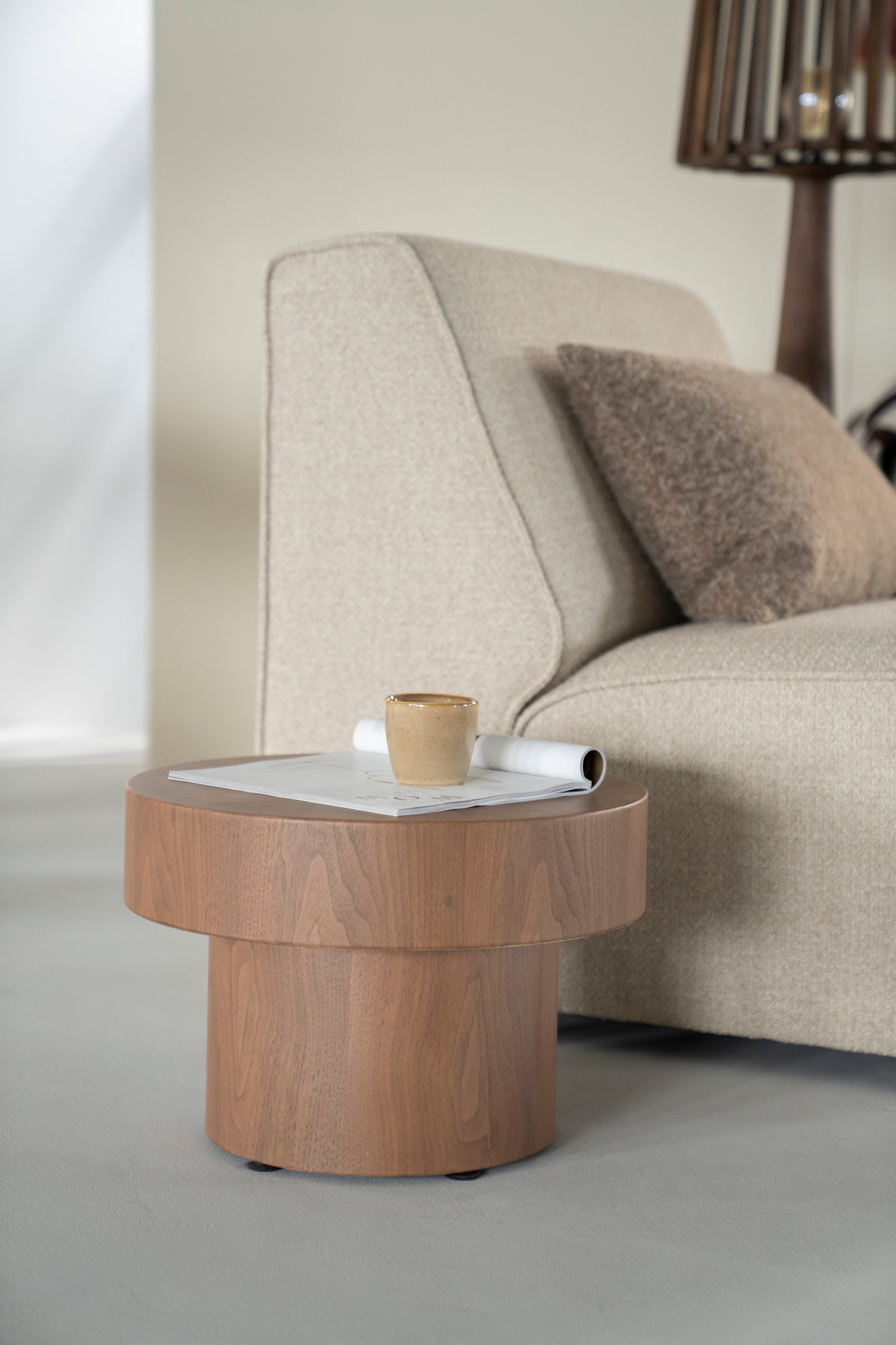 BOBBIE Side Table Walnut Veneer