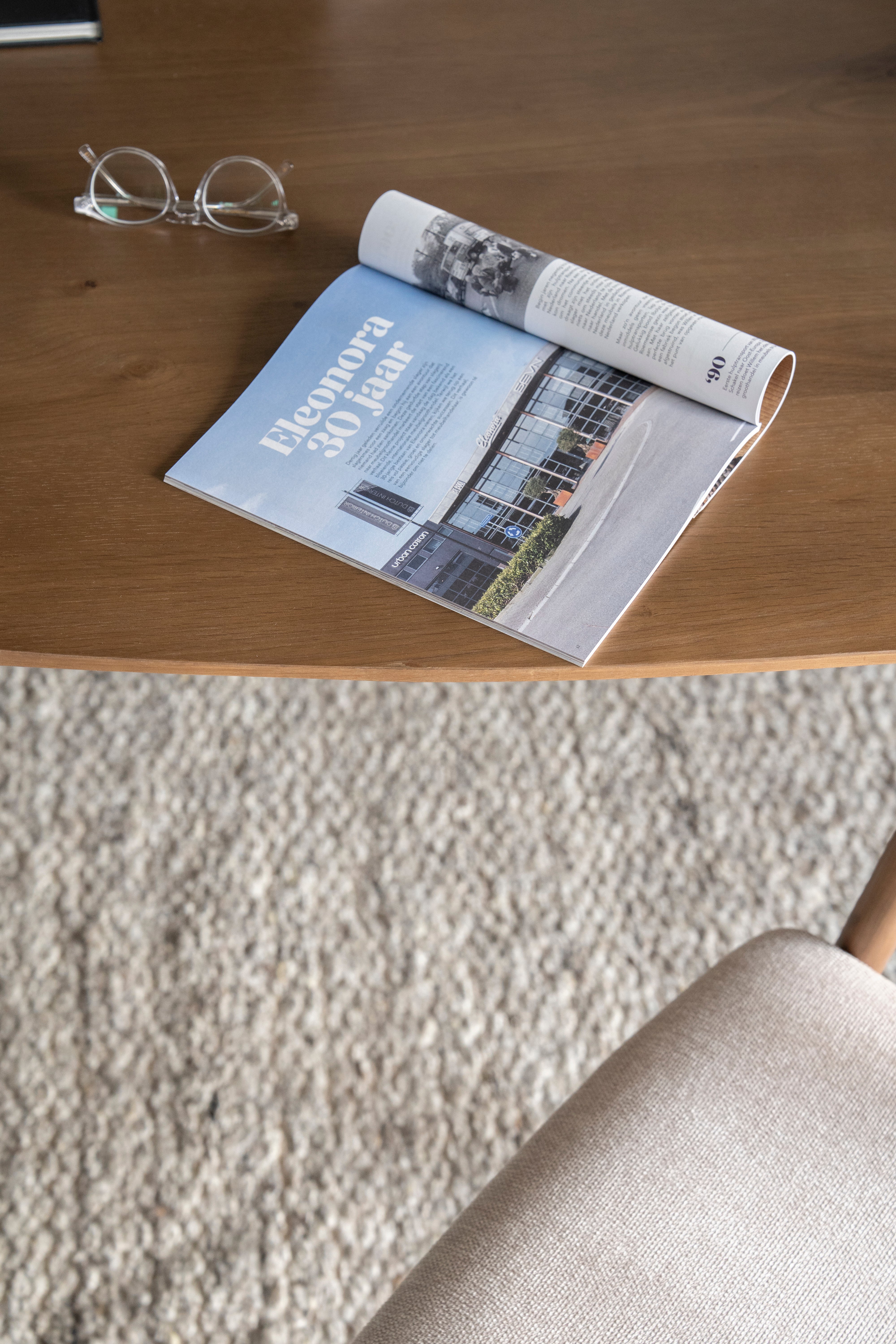 Stôl ELIJAH tmavé dubové drevo