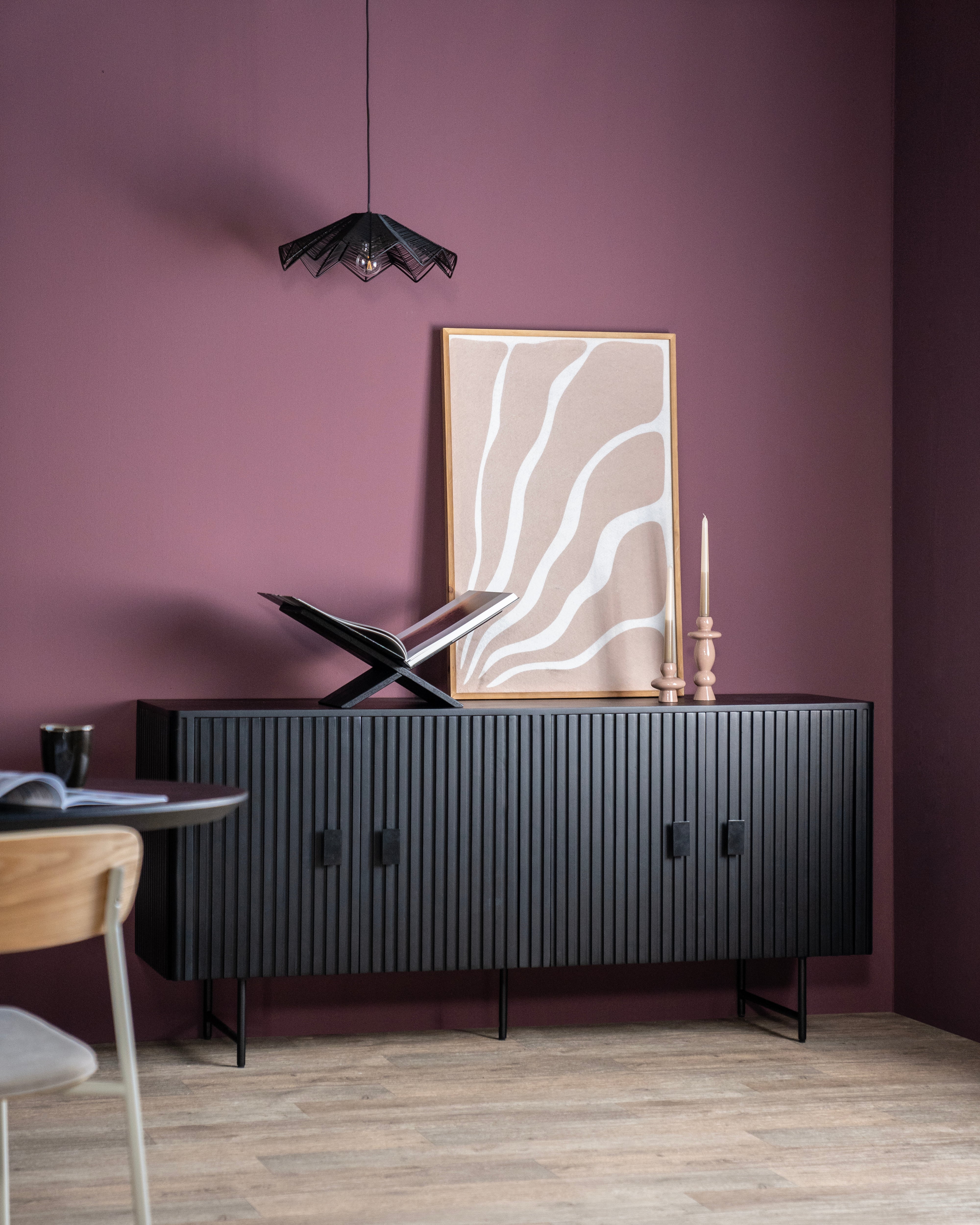 Komoda REMI čierne mango drevo