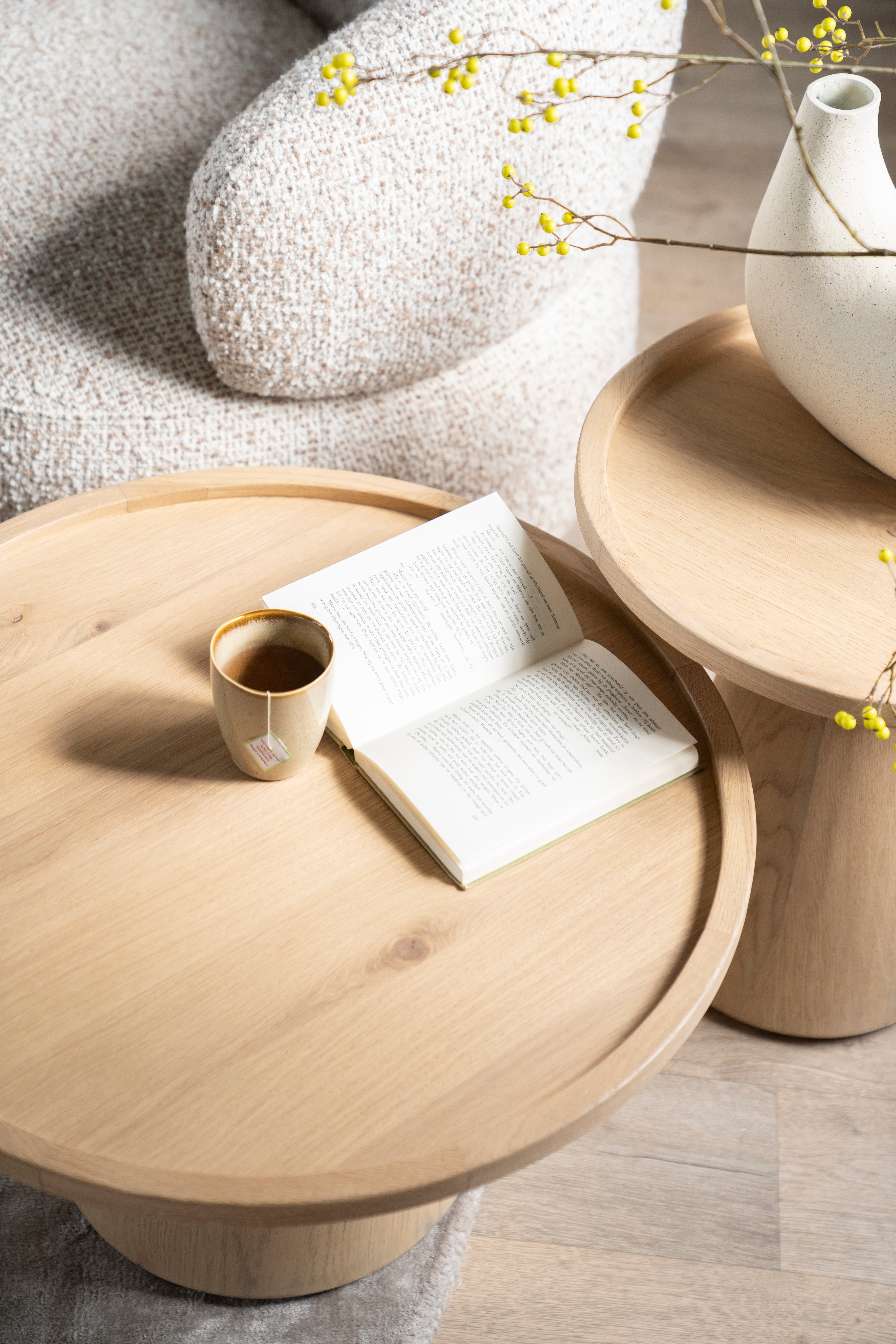 Bočný stolík LEIA dubový dyha