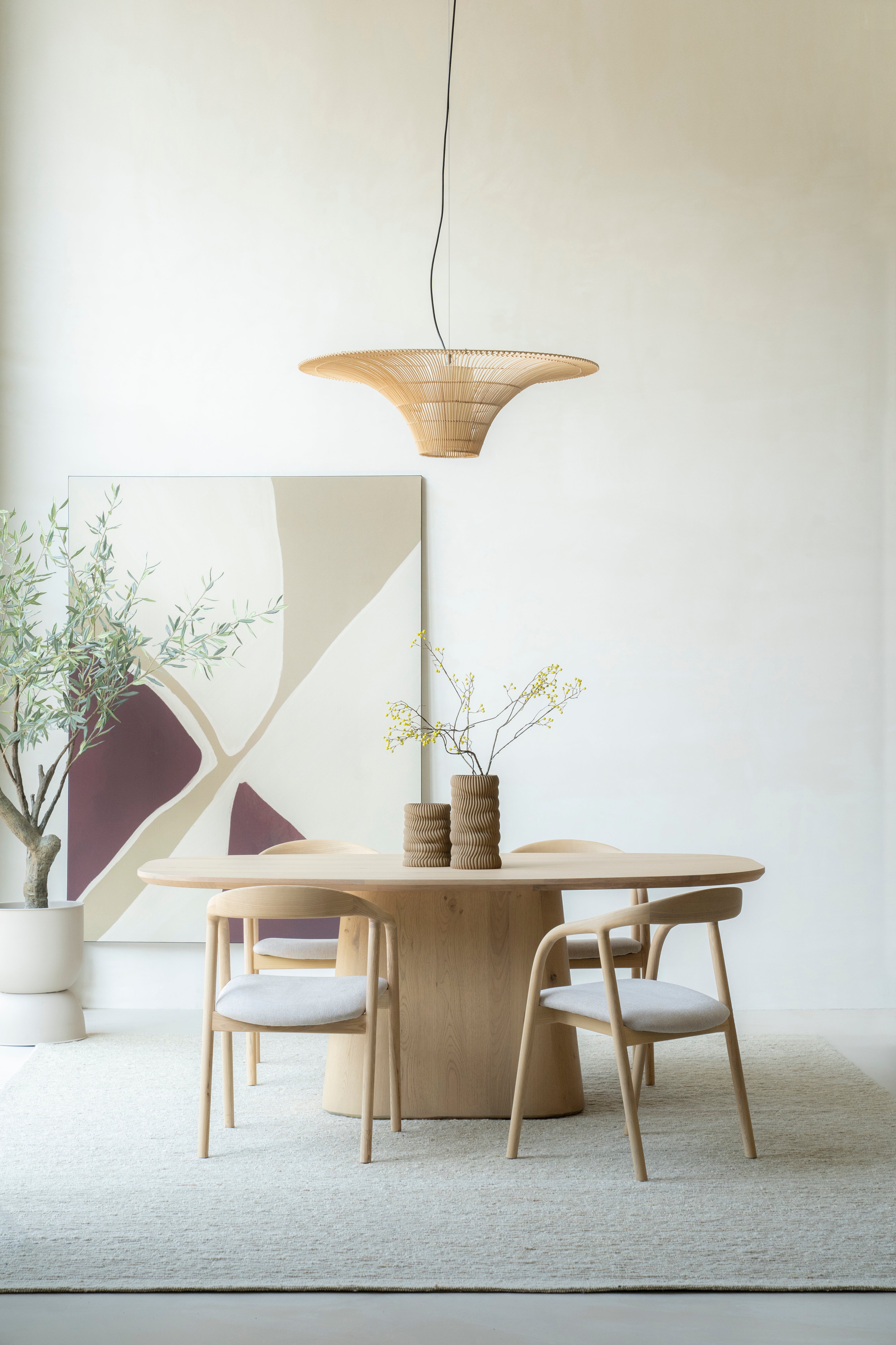 Oval Table NOLA Oak Veneer