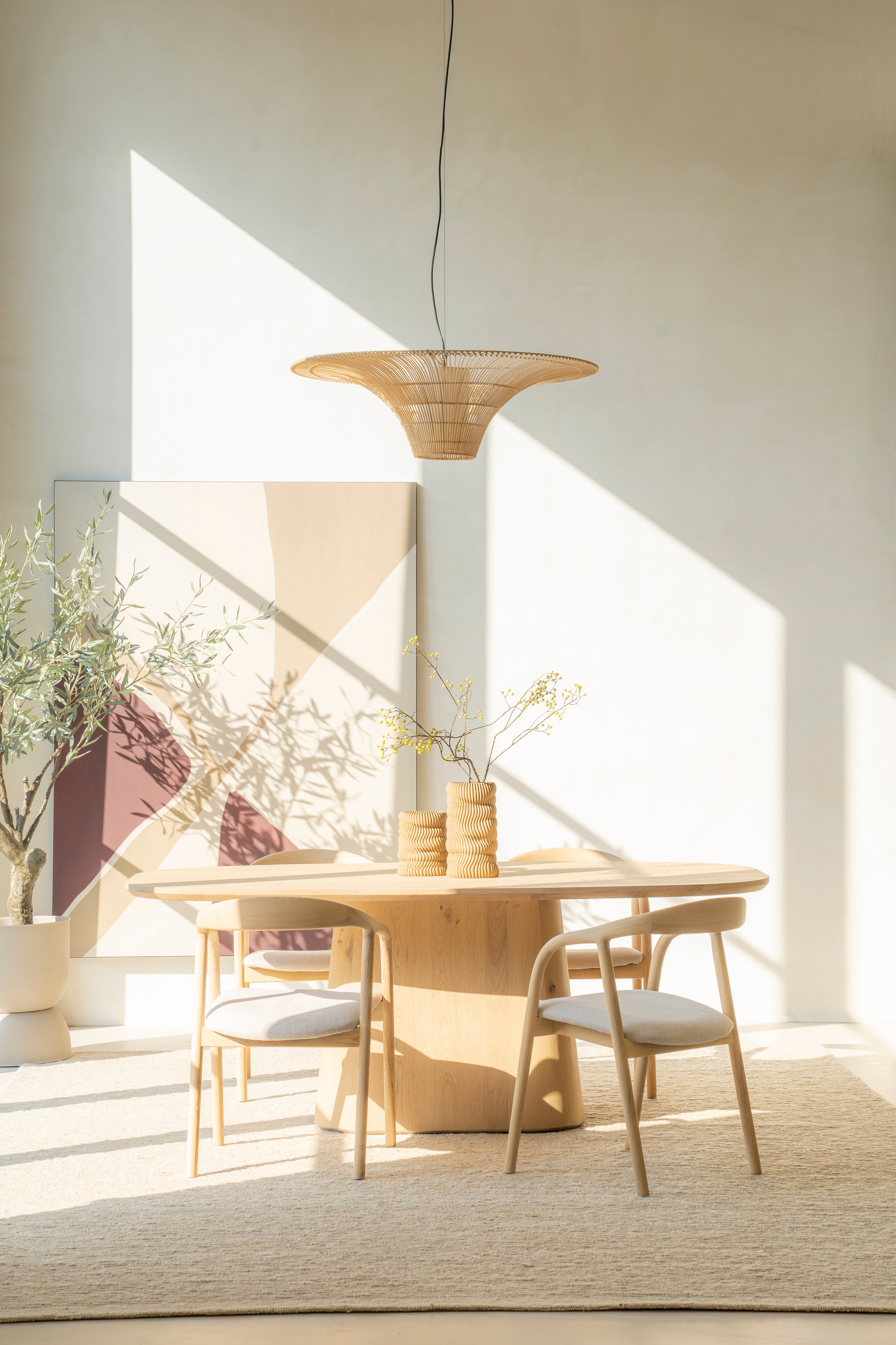 Oval Table NOLA Oak Veneer