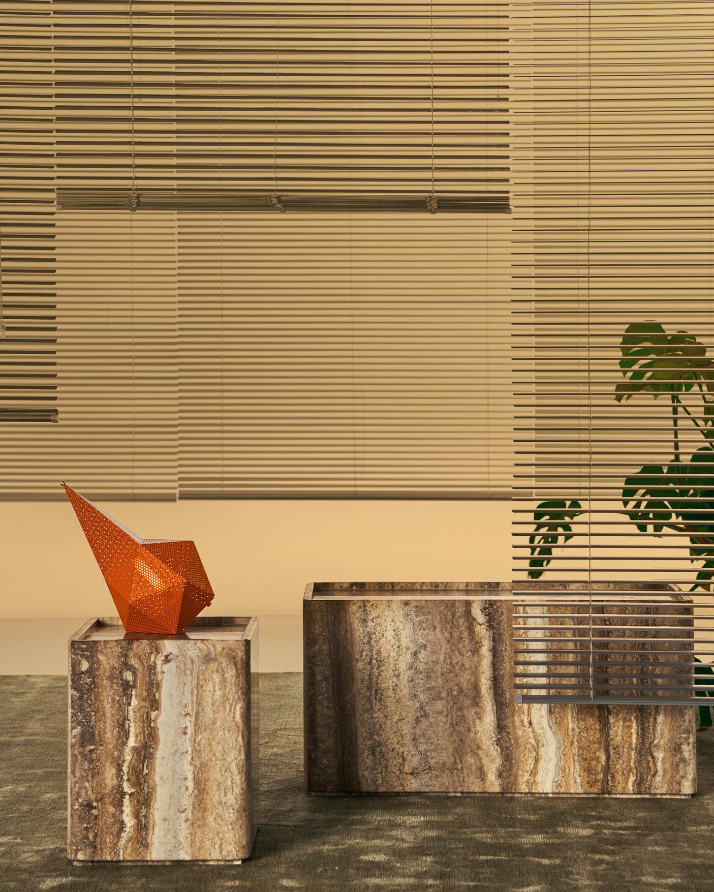 Prenosná lampa BAGDAD oranžová