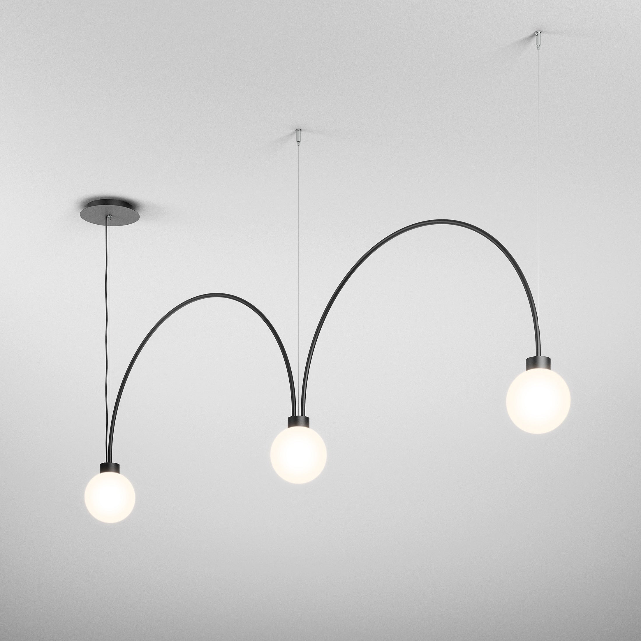 FLYING BALL ARC ceiling lamp