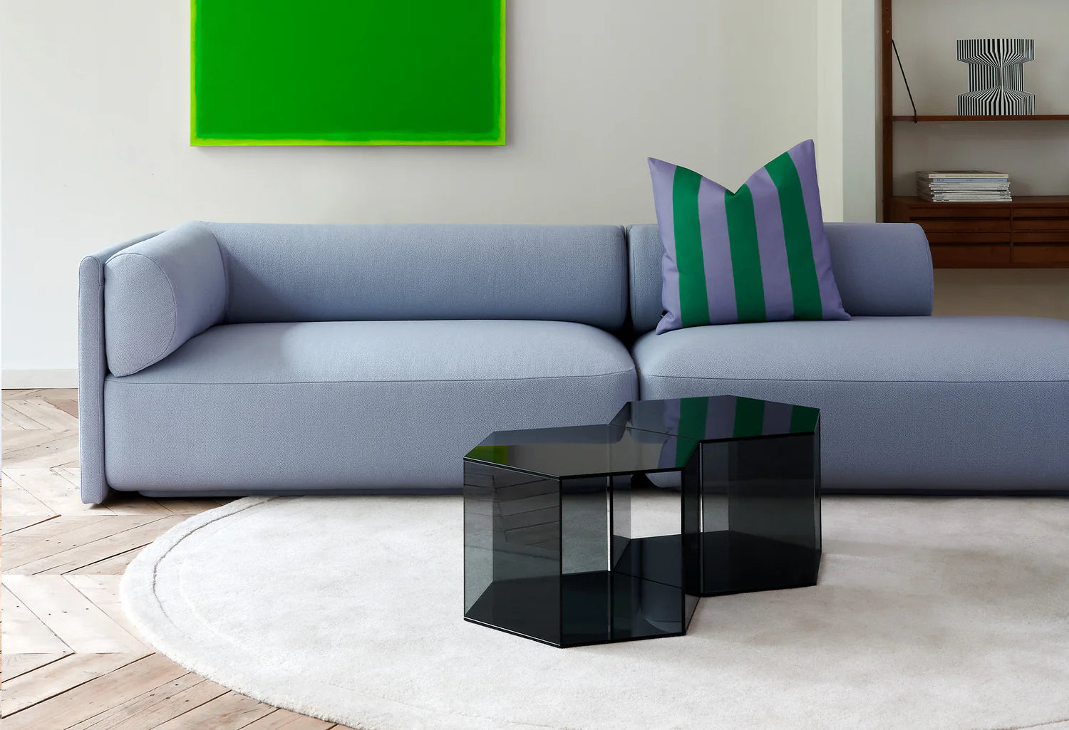 Okrúhly koberec NEO tmavo oranžový