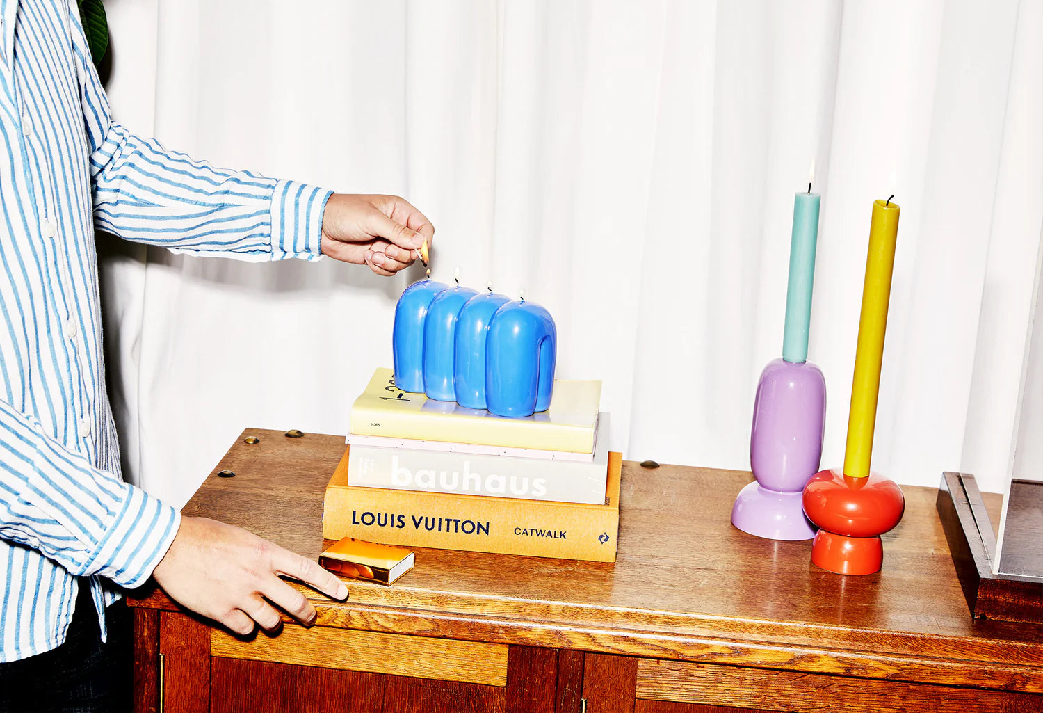 Sviečnik KOBUS ružový