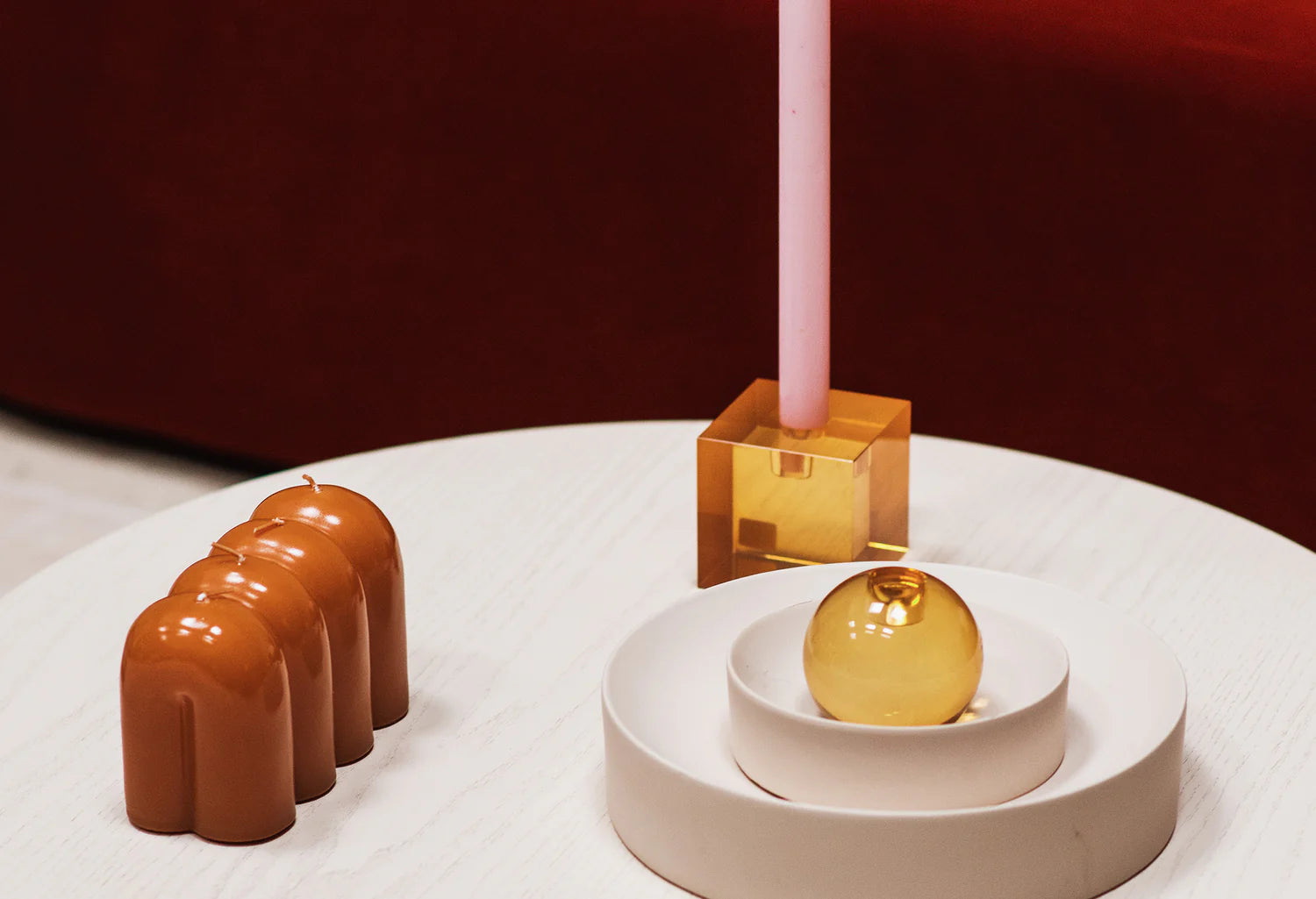 GUS Purple Candle Holder