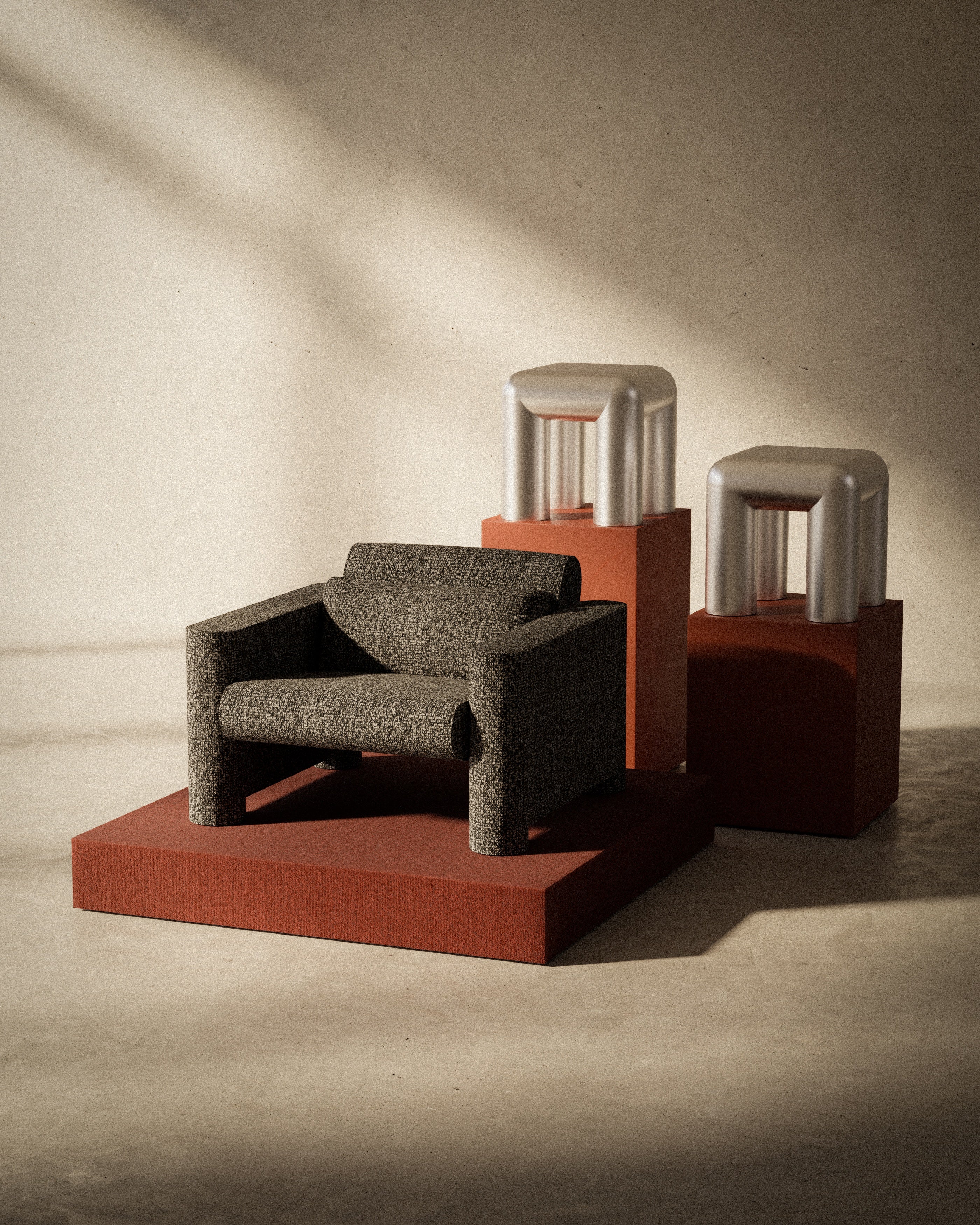 Upholstered ION Armchair