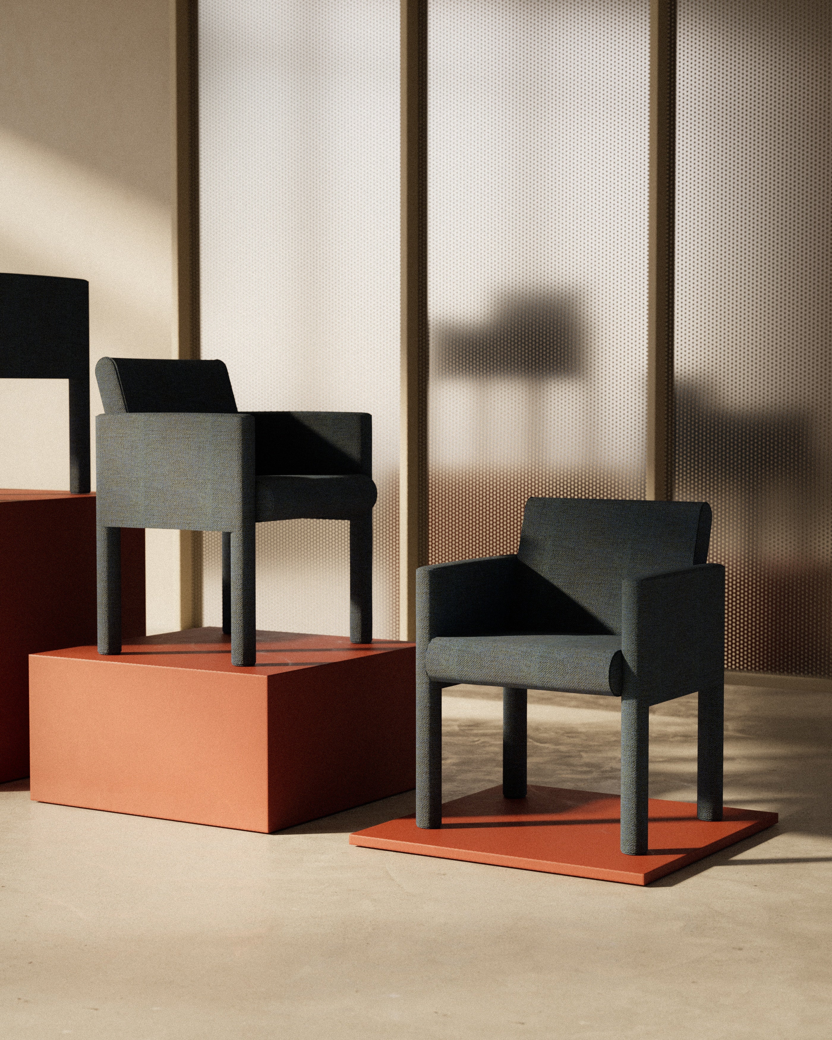 ION upholstered armchair