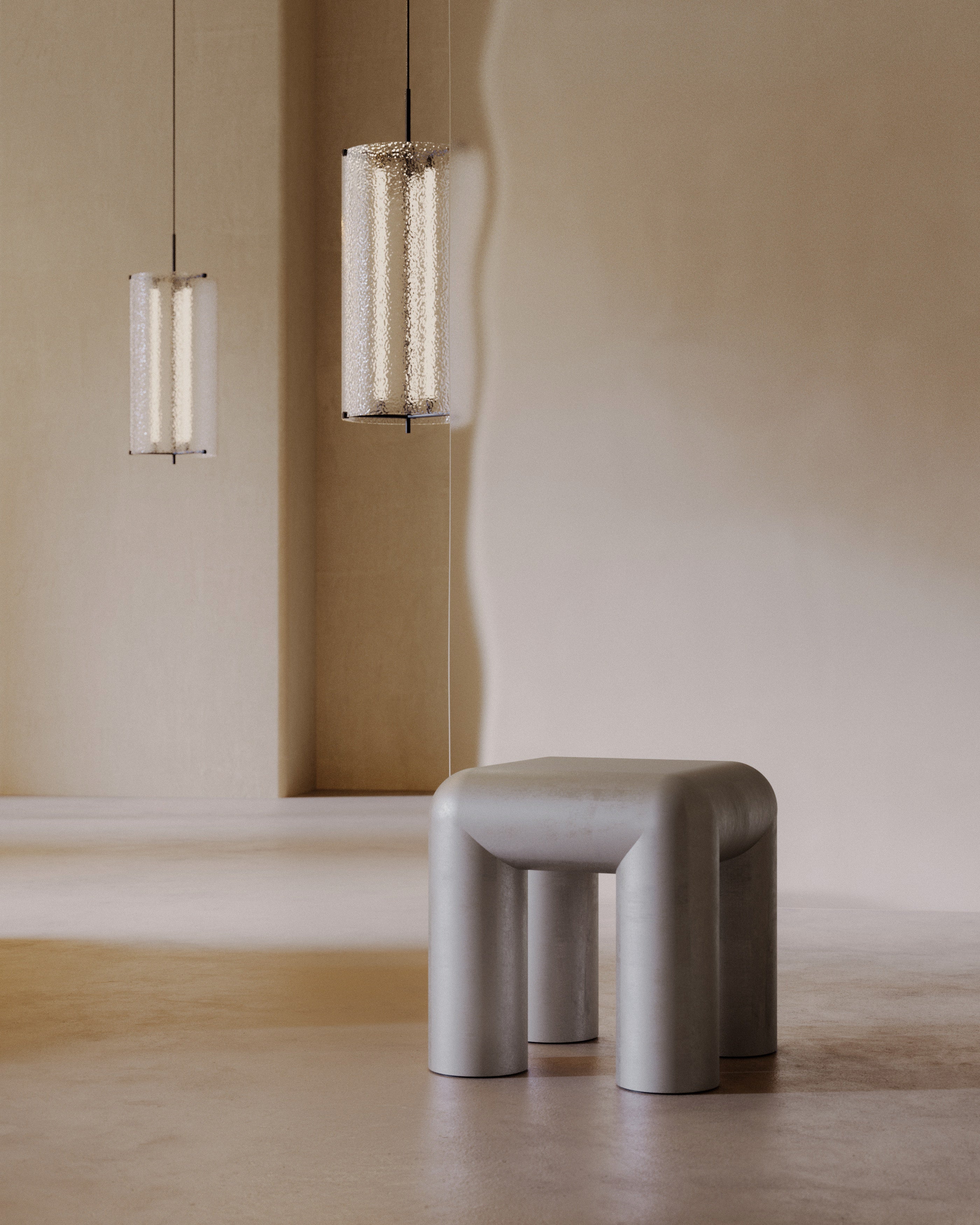 Bočný stolík CUBIO hliník