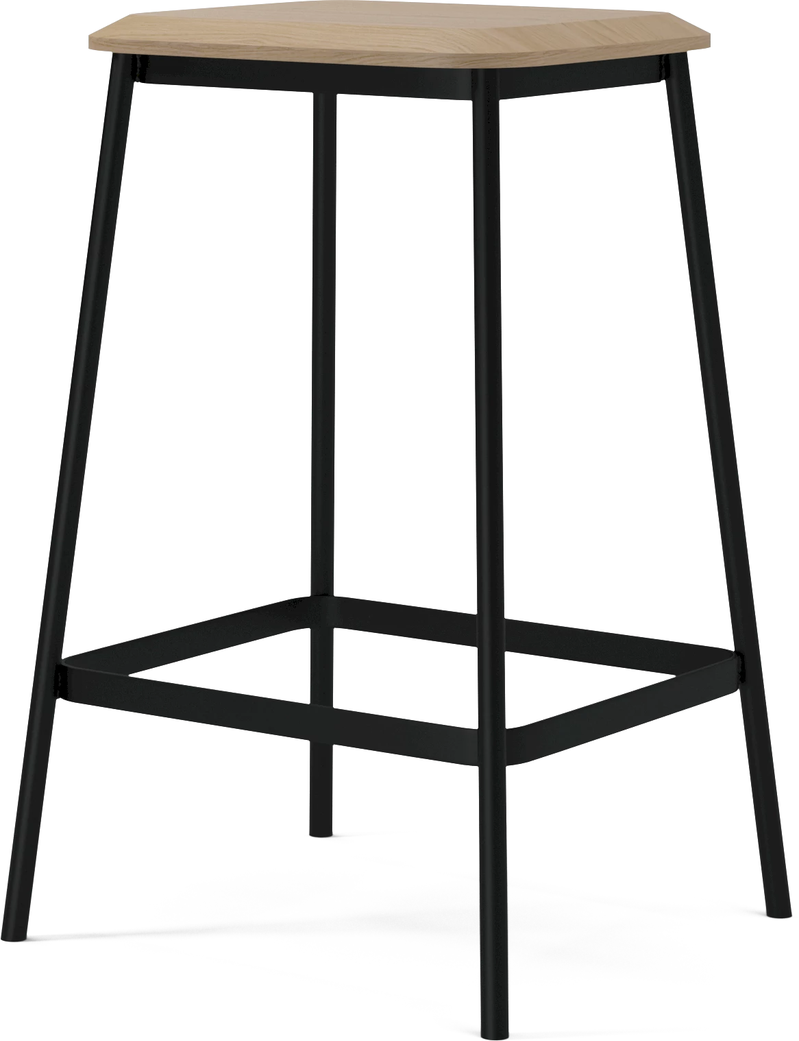 Hoker FACET bielené dubové drevo