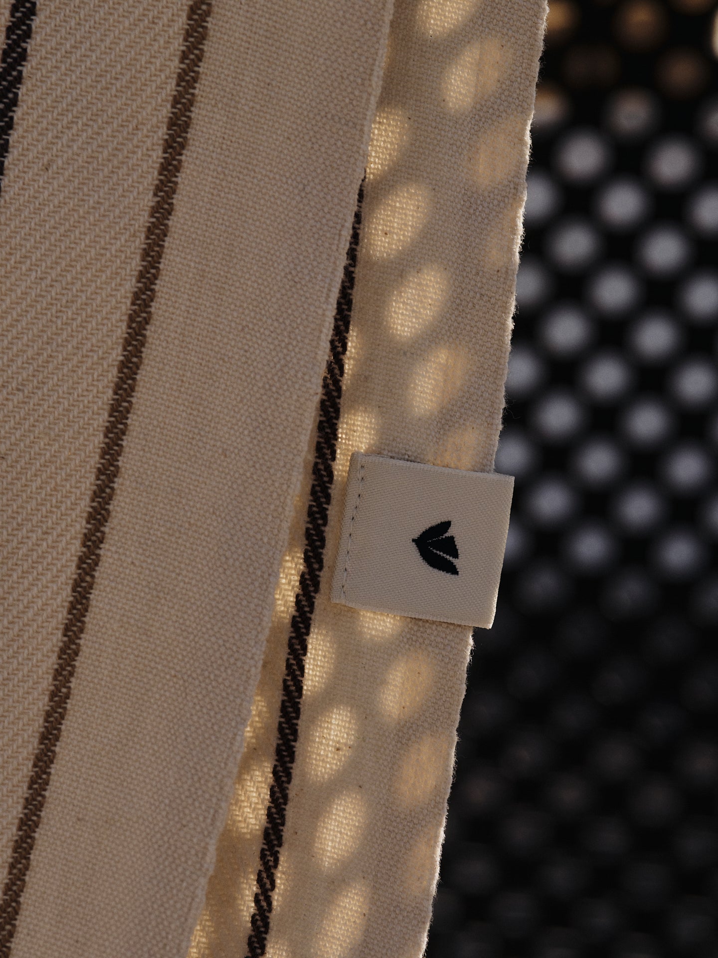 ITO beige kitchen towel set with white