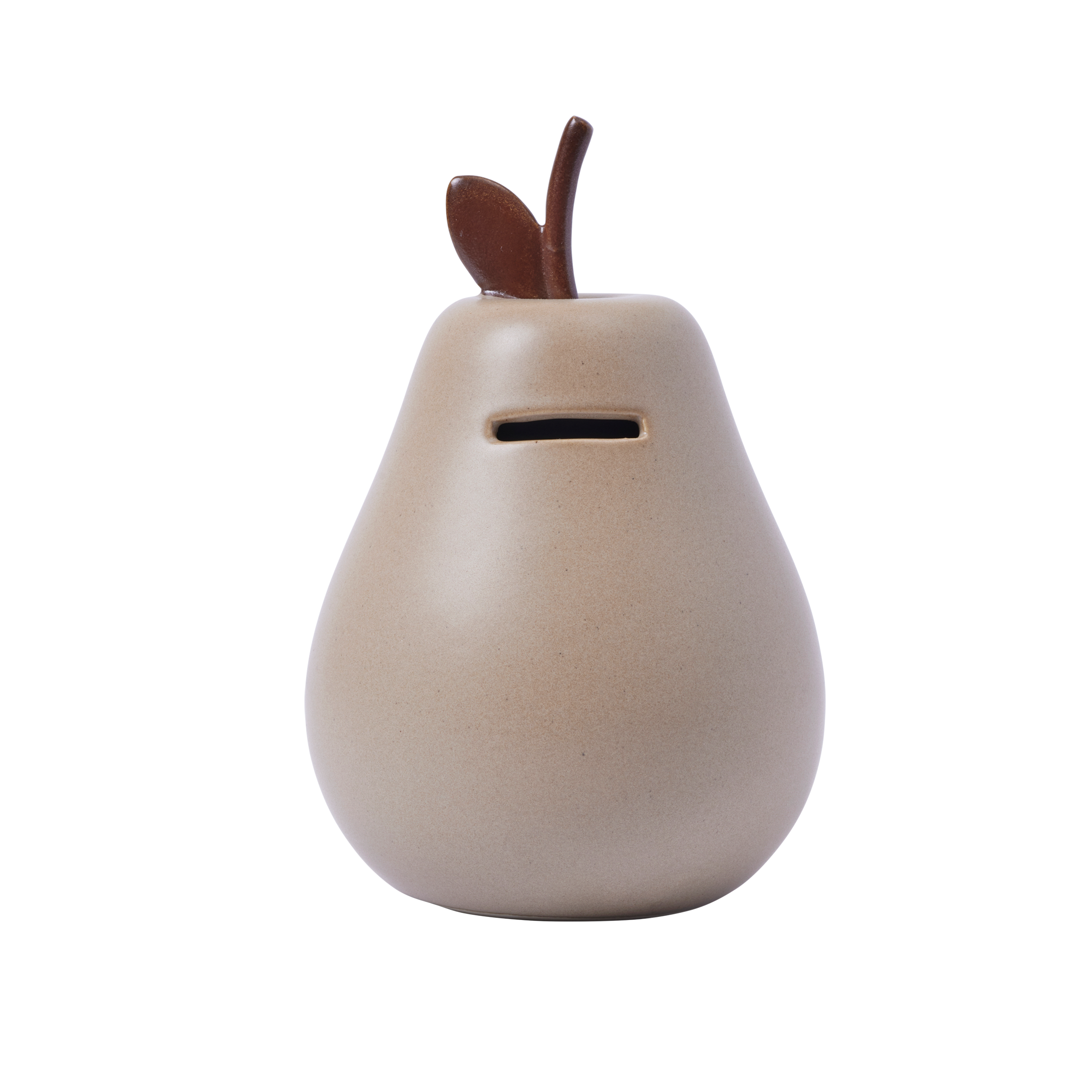 PEAR piggy bank beige