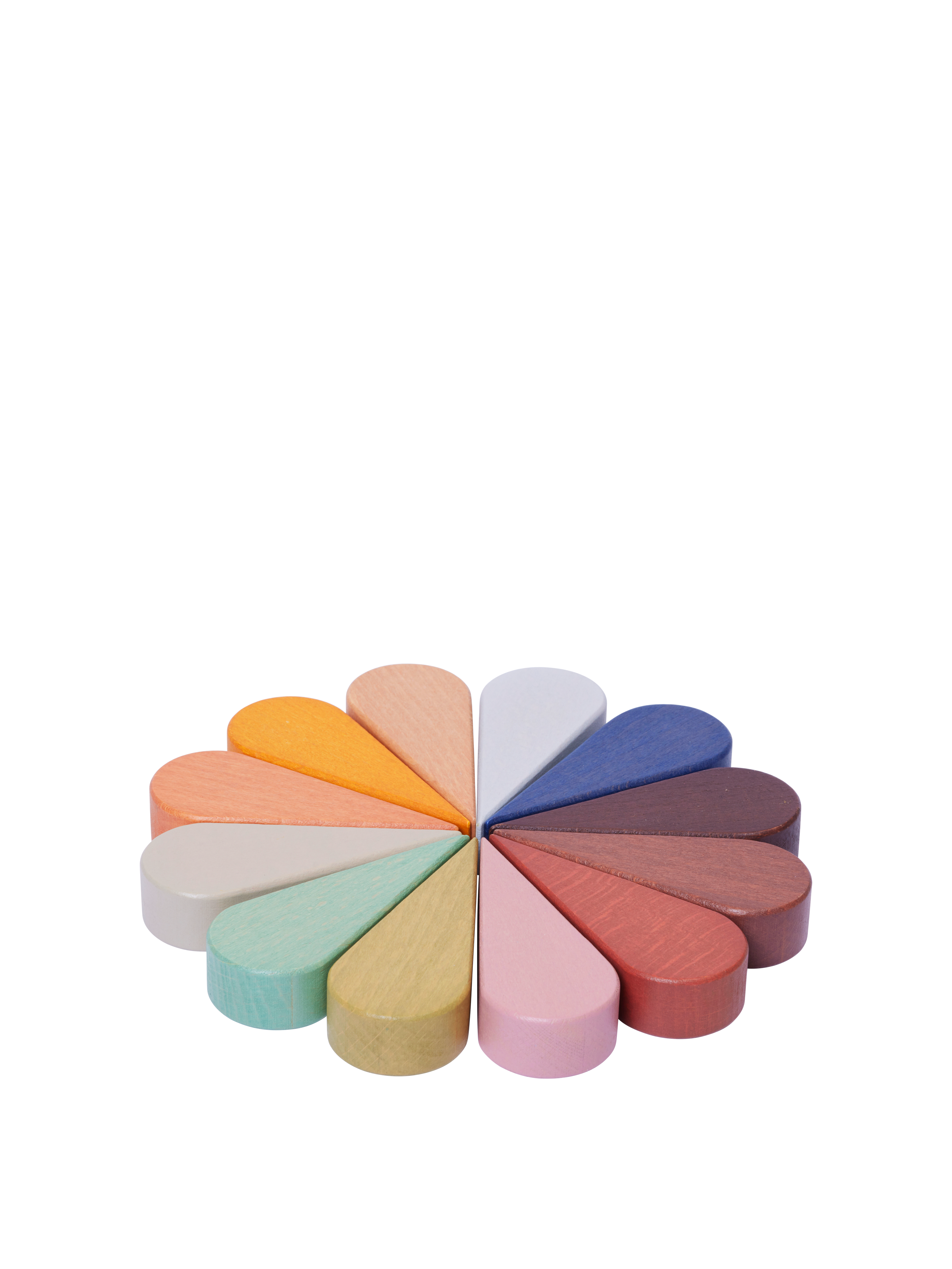 Multicolored PETAL building blocks for children