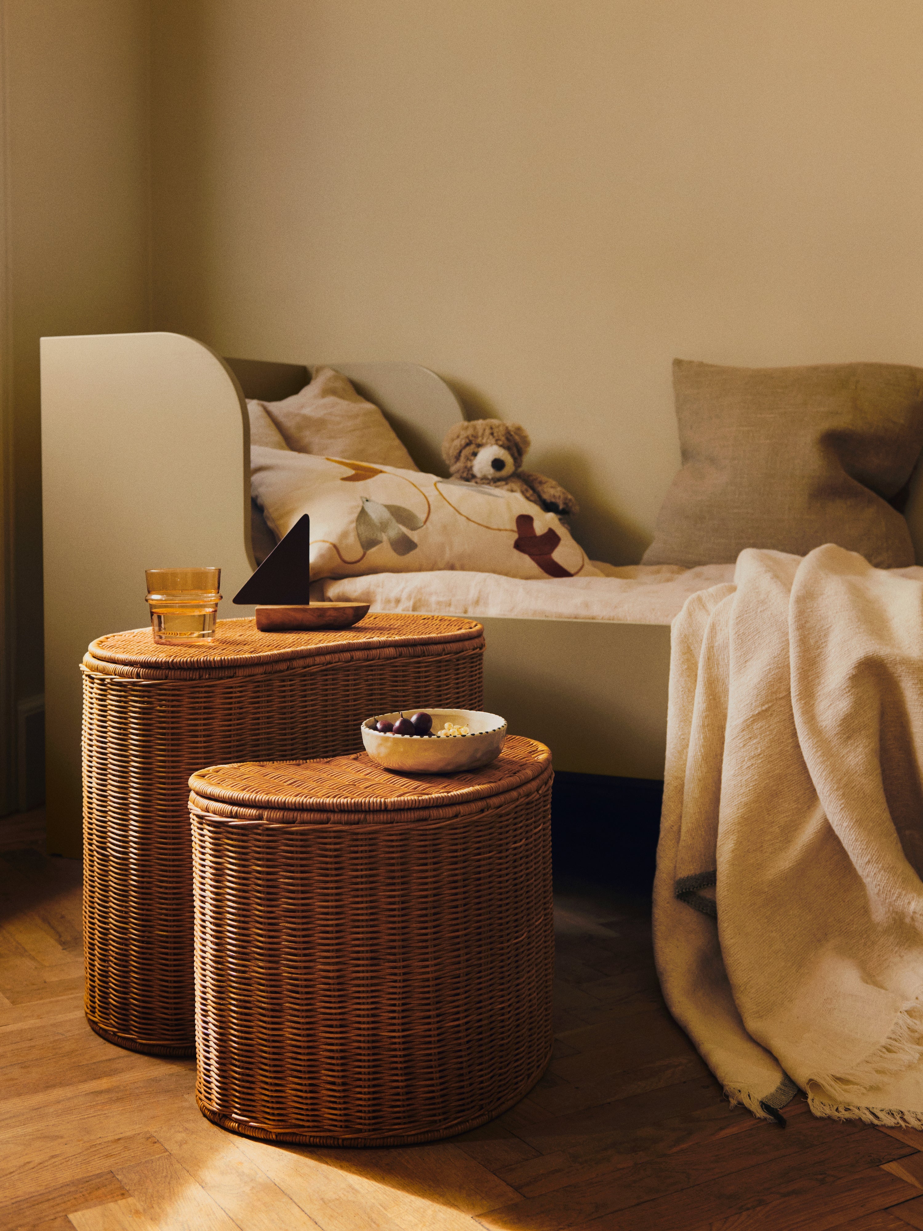 Súprava košov WILLORA ratan