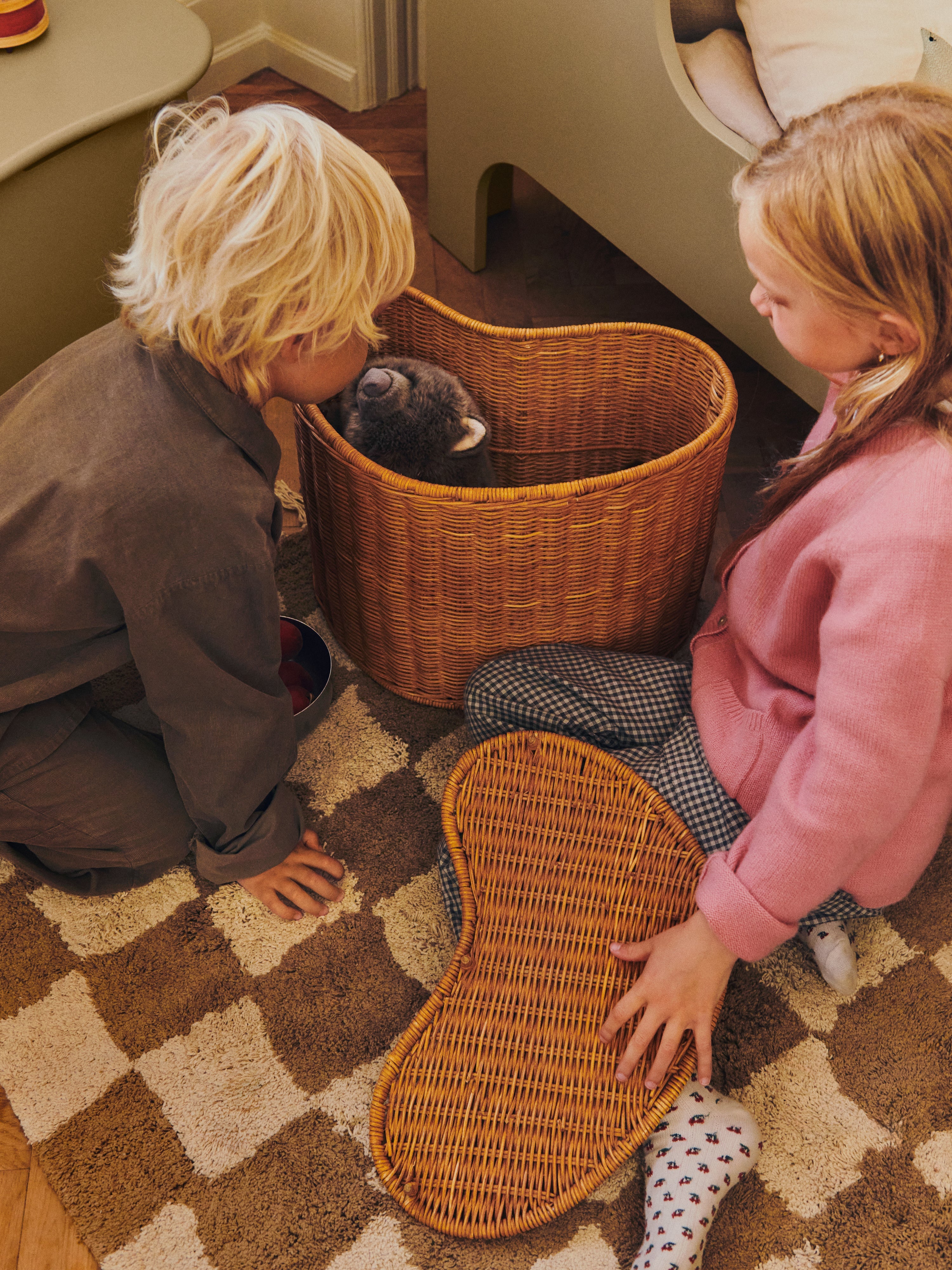 Súprava košov WILLORA ratan