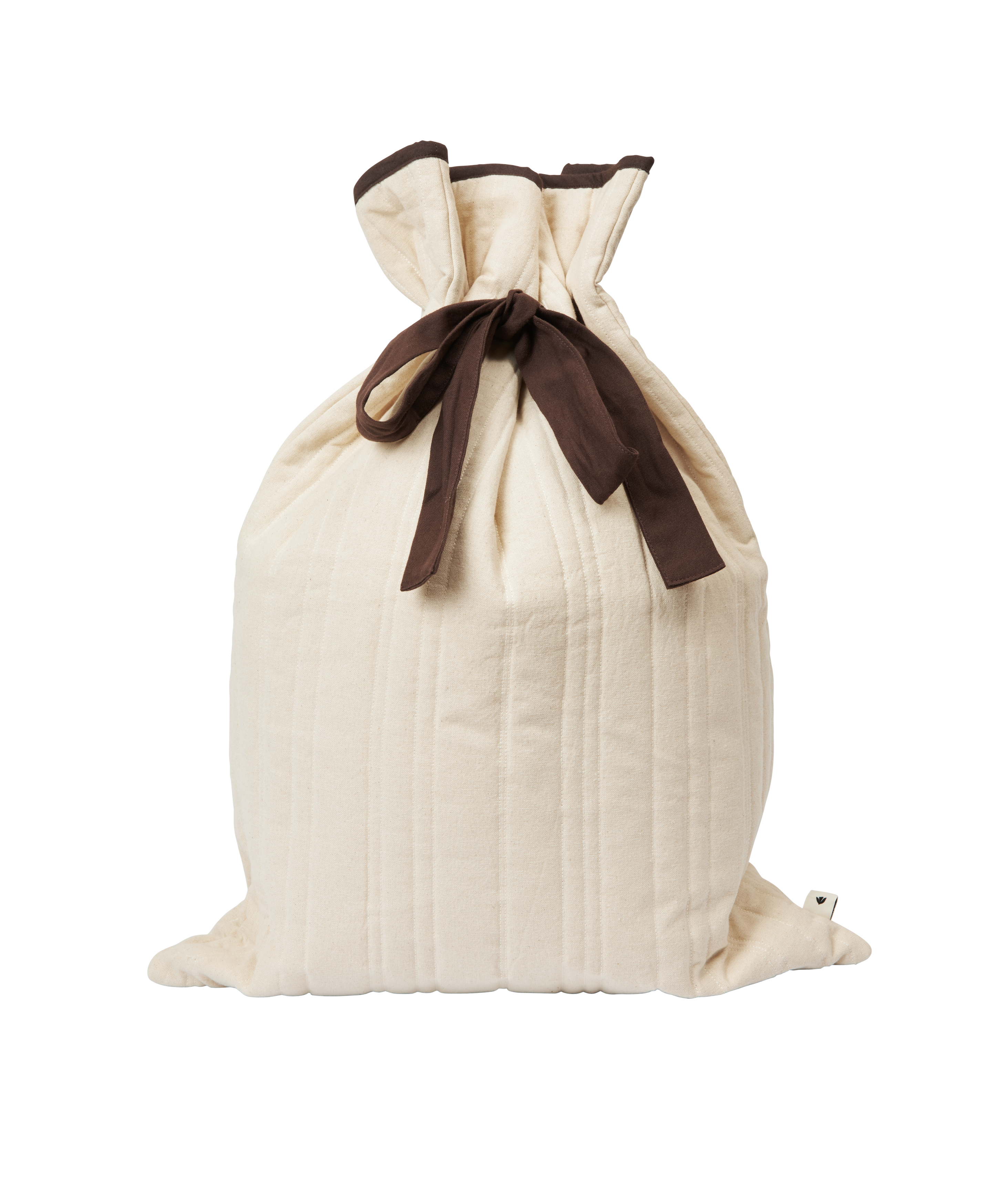 Darčekový vak VARI QUILTED SACK béžový s hnedým