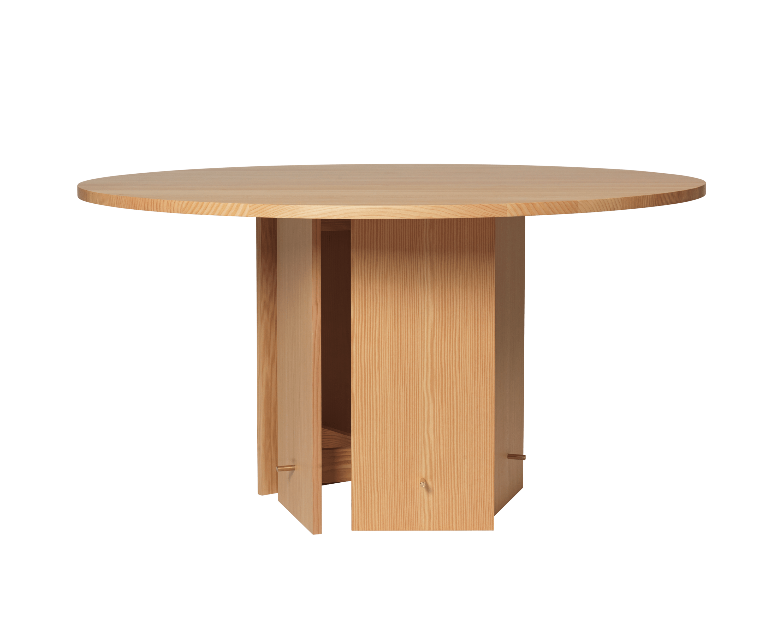 AUKKO Round Table Solid Douglas Fir