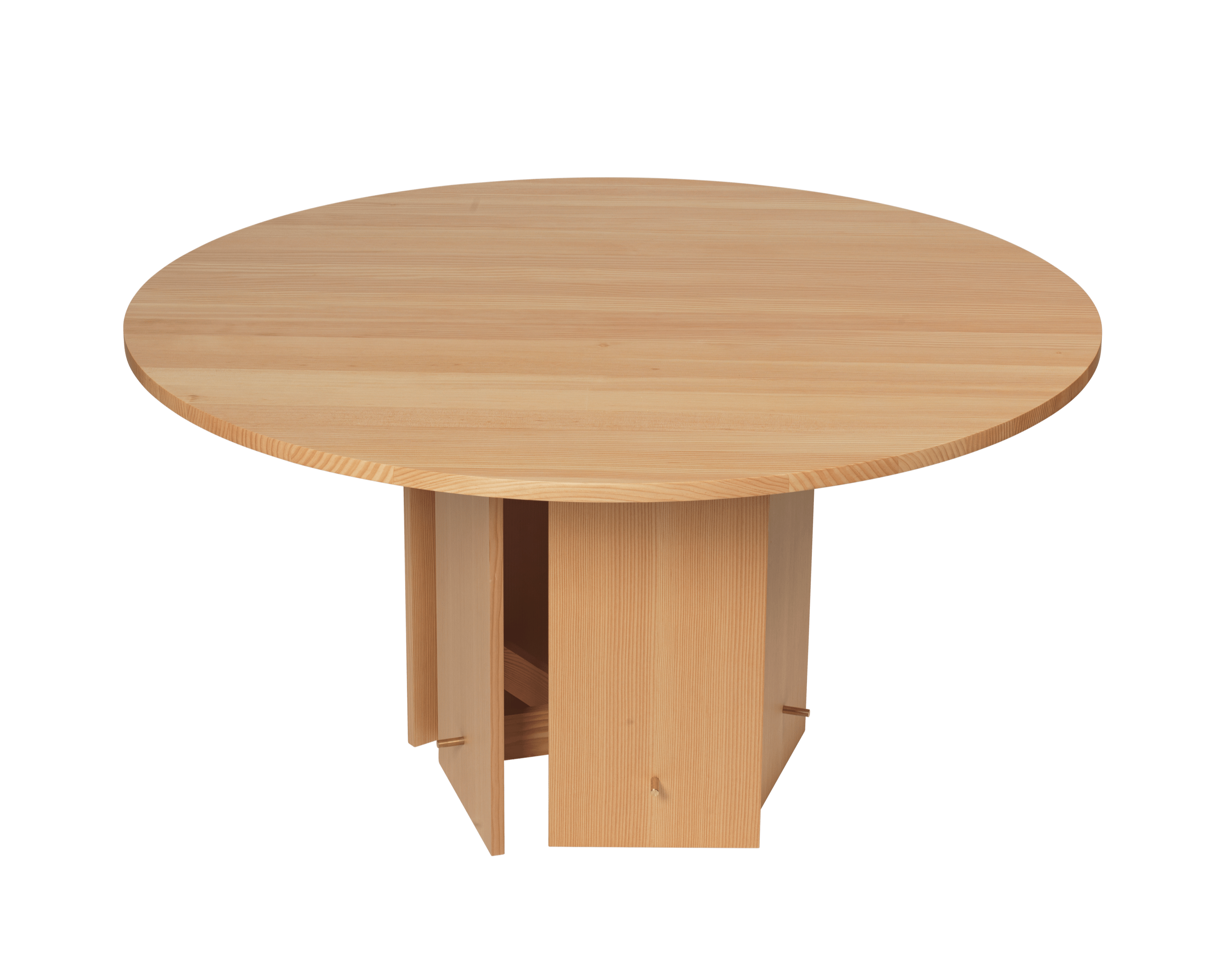 AUKKO Round Table Solid Douglas Fir