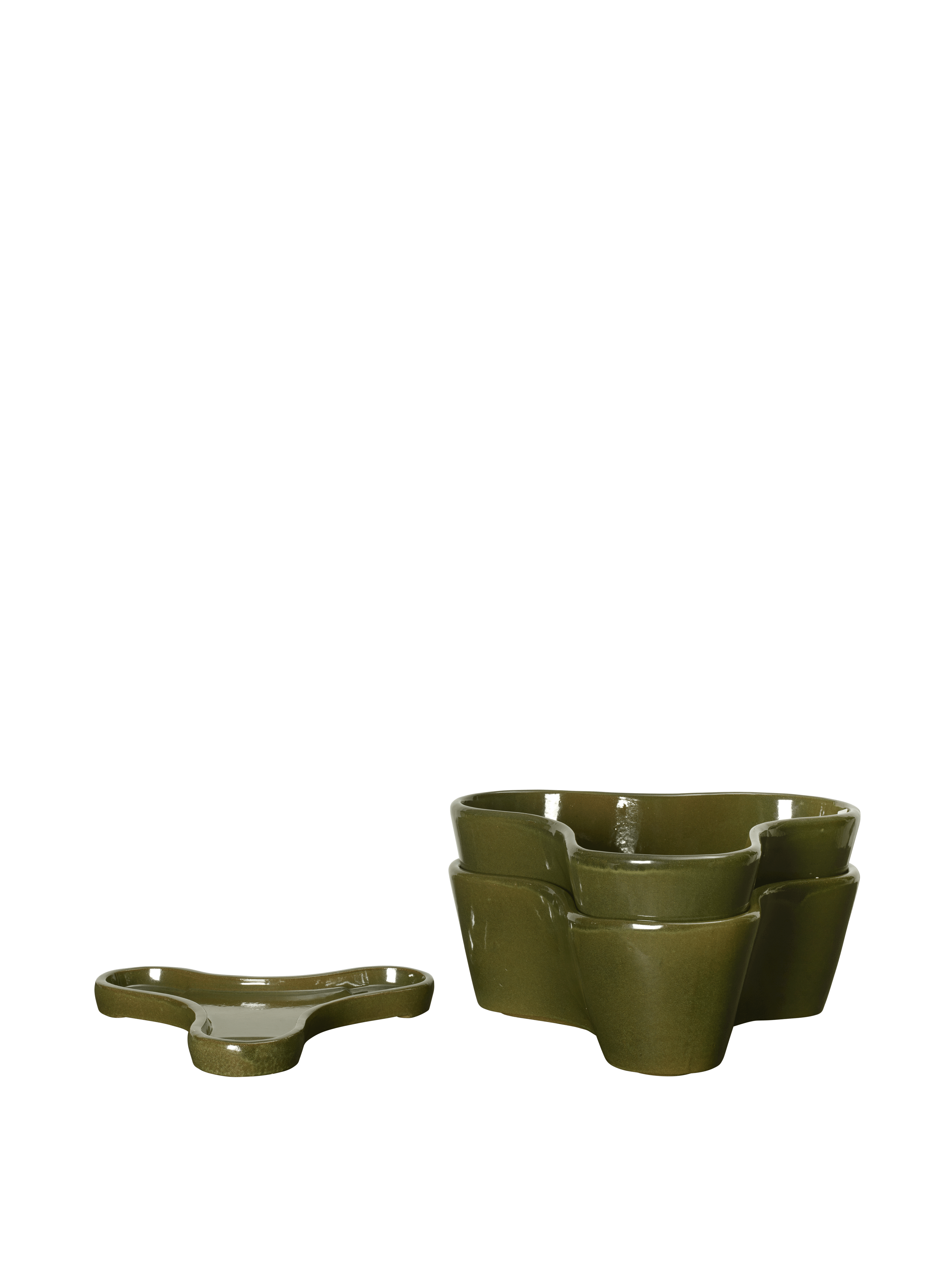 GEMI STACKABLE PLANTERS green pot set