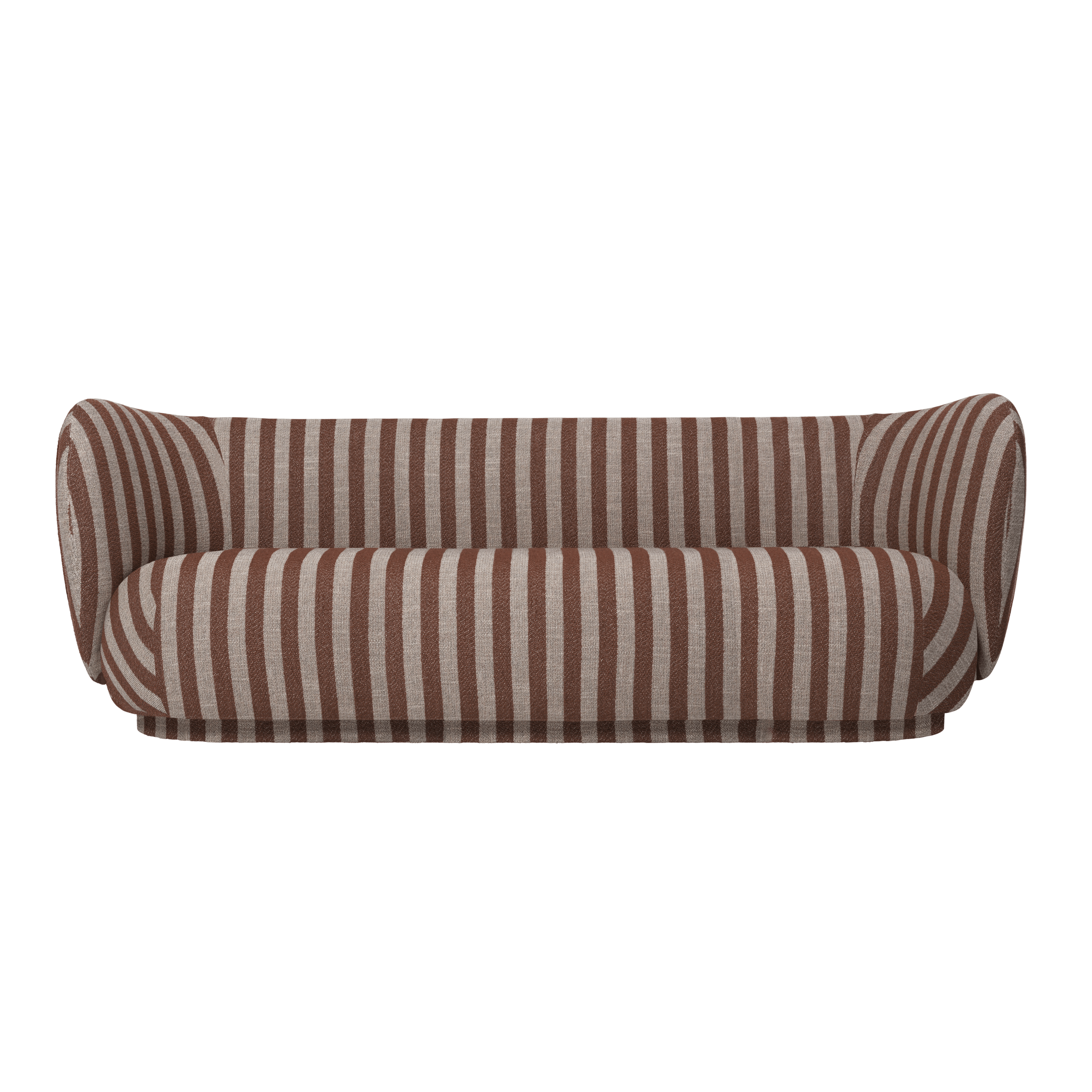 3-Seater Sofa RICO Louisiana Chocolate with Sand