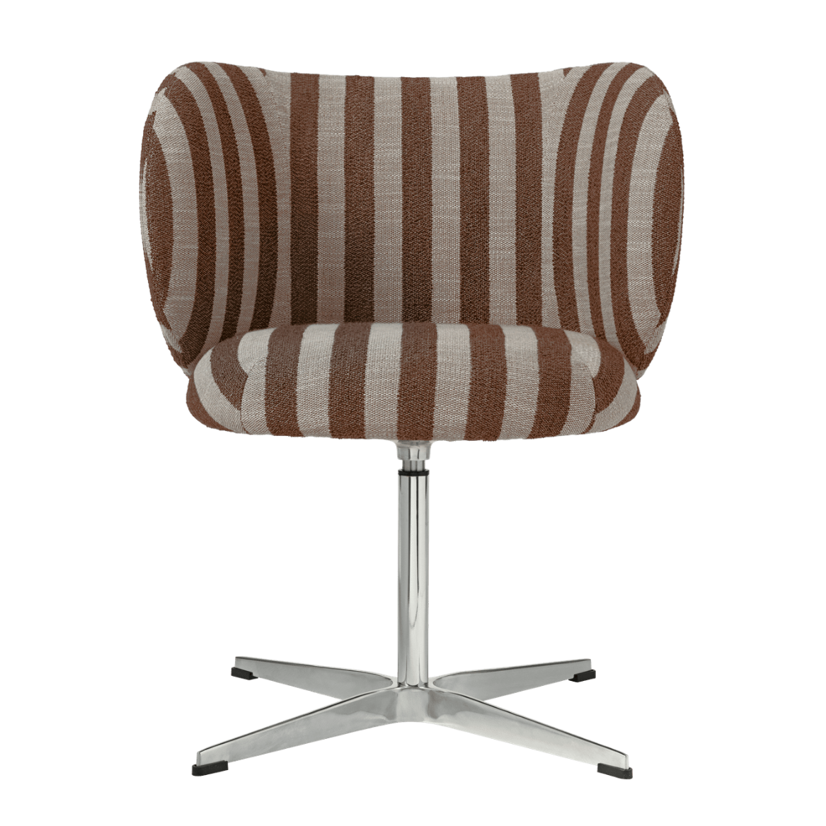 Kancelárske kreslo s podrúčkami RICO CASTORS Louisiana čokoládové s písmom